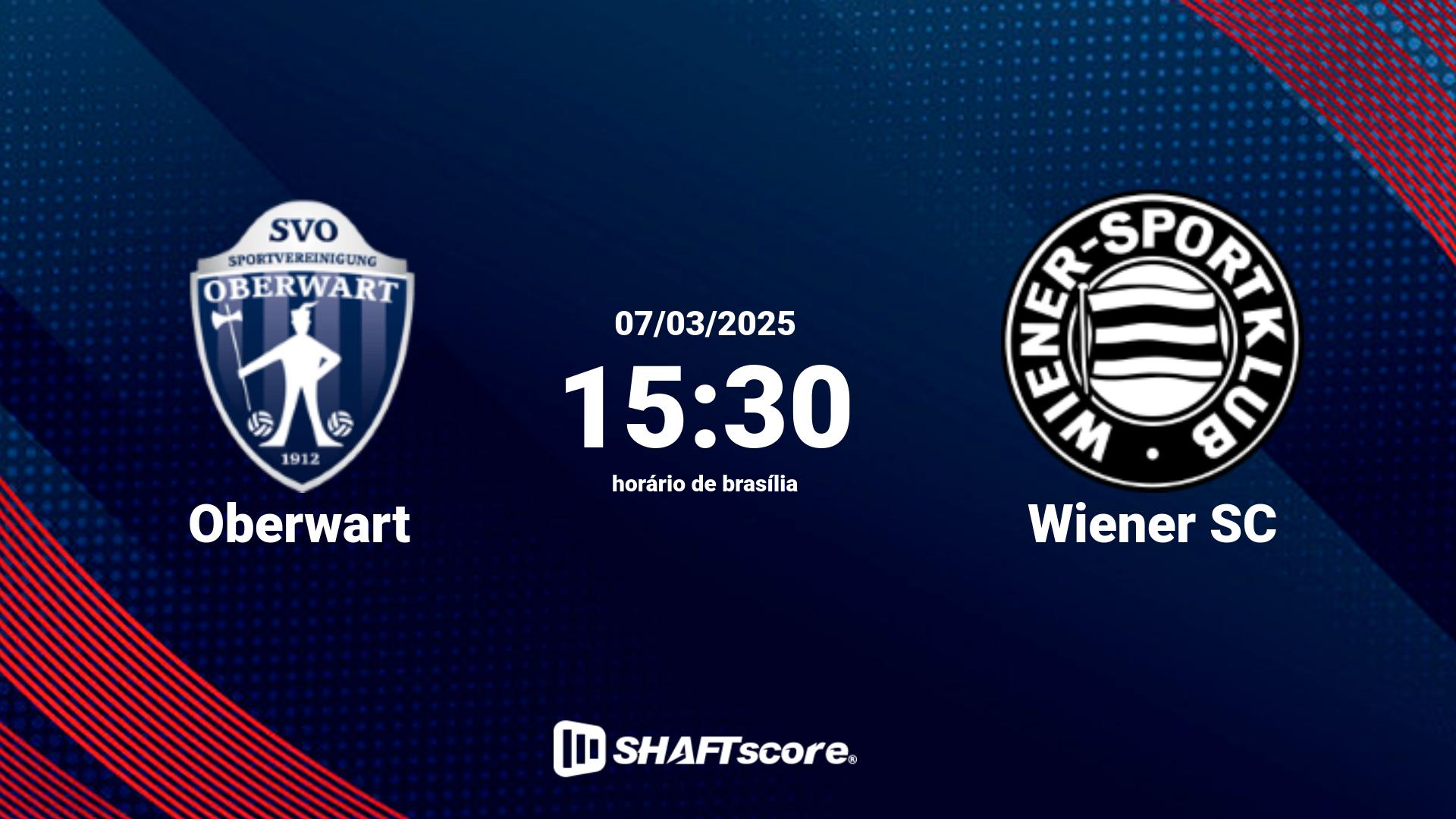 Estatísticas do jogo Oberwart vs Wiener SC 07.03 15:30