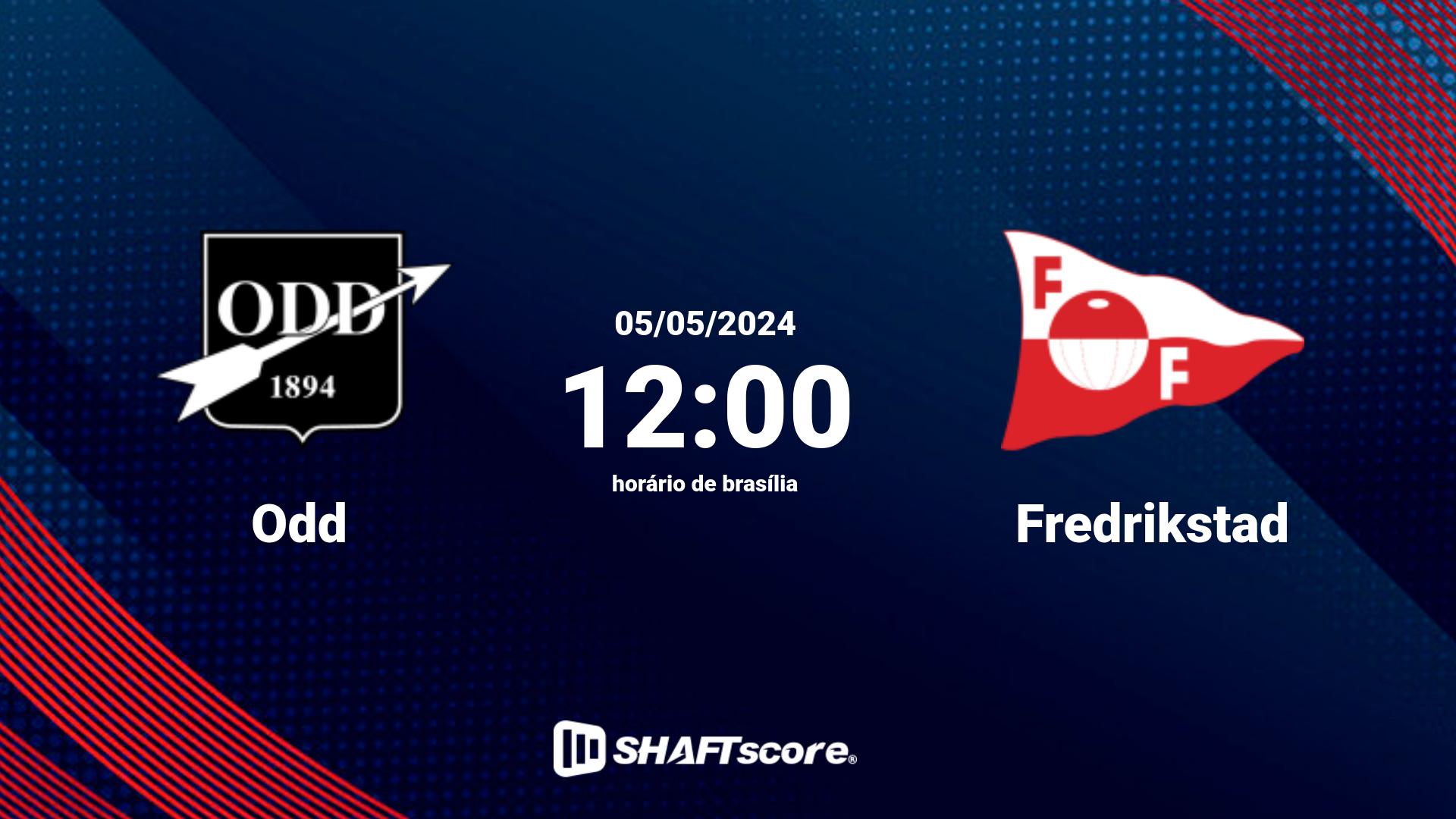 Estatísticas do jogo Odd vs Fredrikstad 05.05 12:00