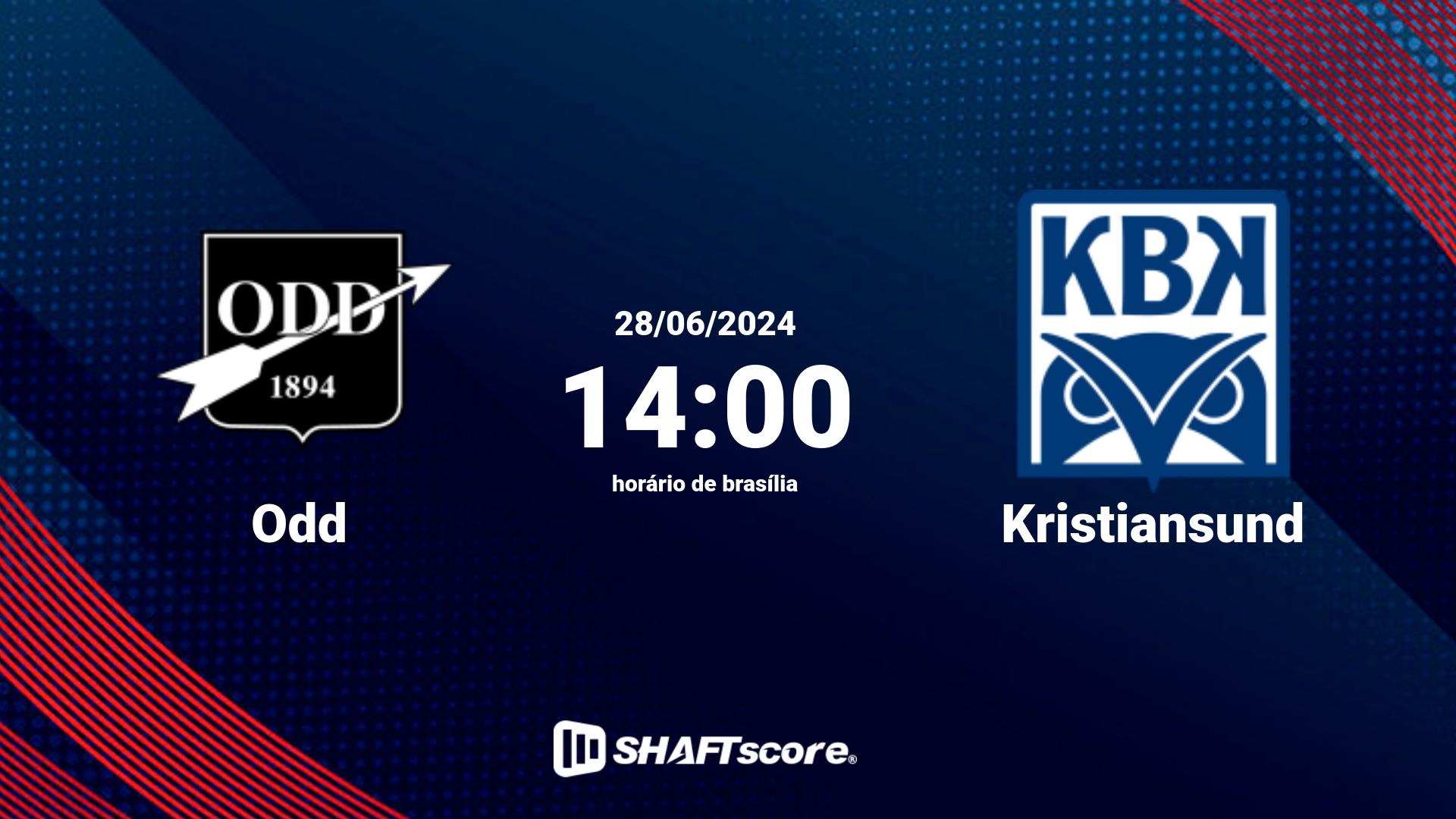 Estatísticas do jogo Odd vs Kristiansund 28.06 14:00