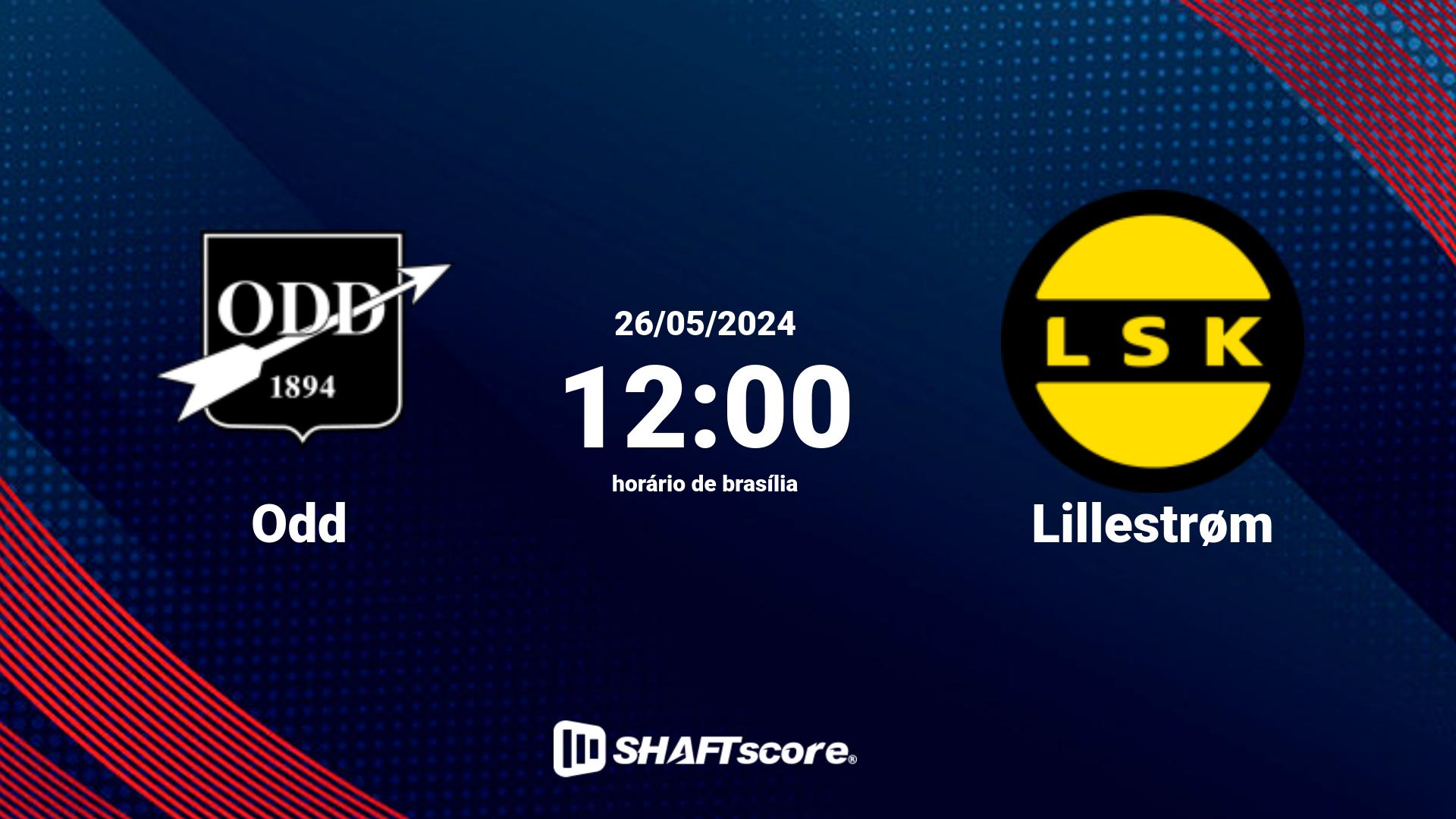 Estatísticas do jogo Odd vs Lillestrøm 26.05 12:00