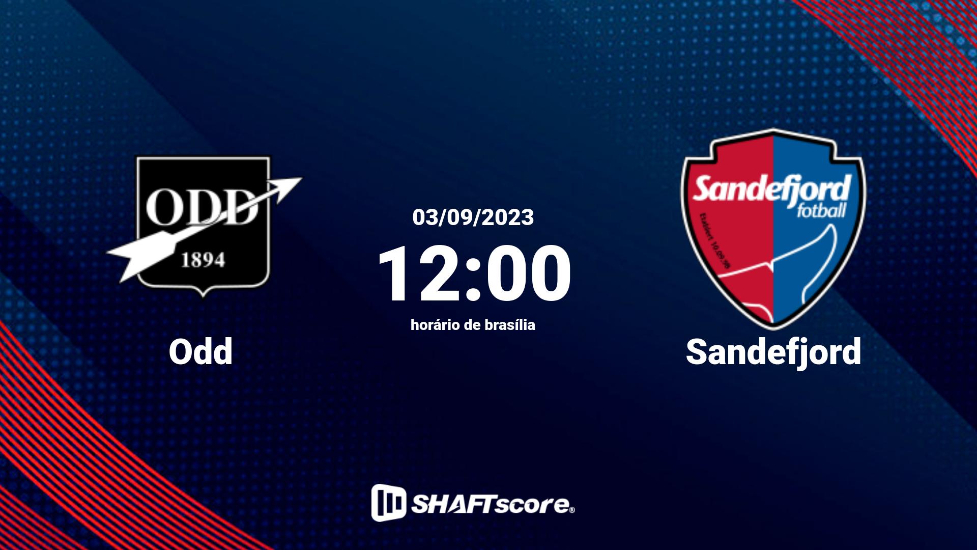 Estatísticas do jogo Odd vs Sandefjord 03.09 12:00