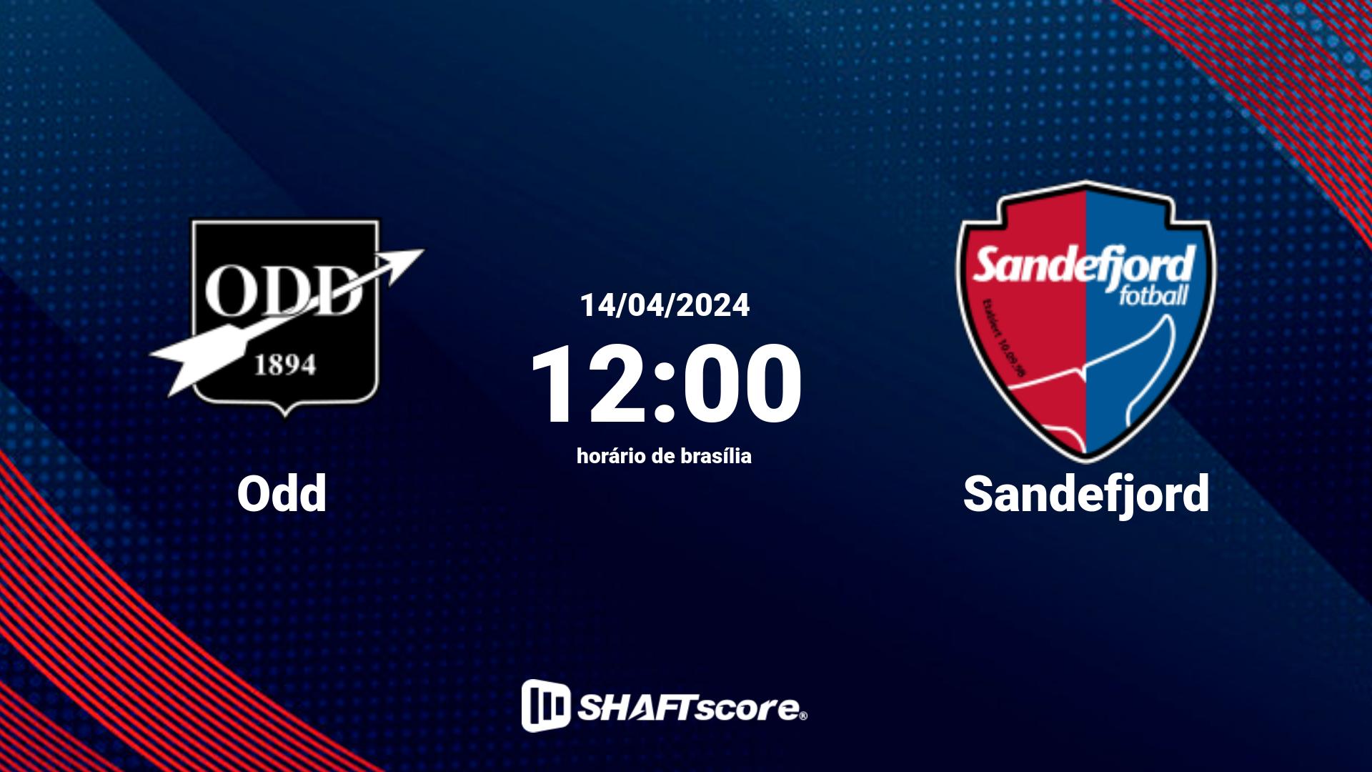 Estatísticas do jogo Odd vs Sandefjord 14.04 12:00