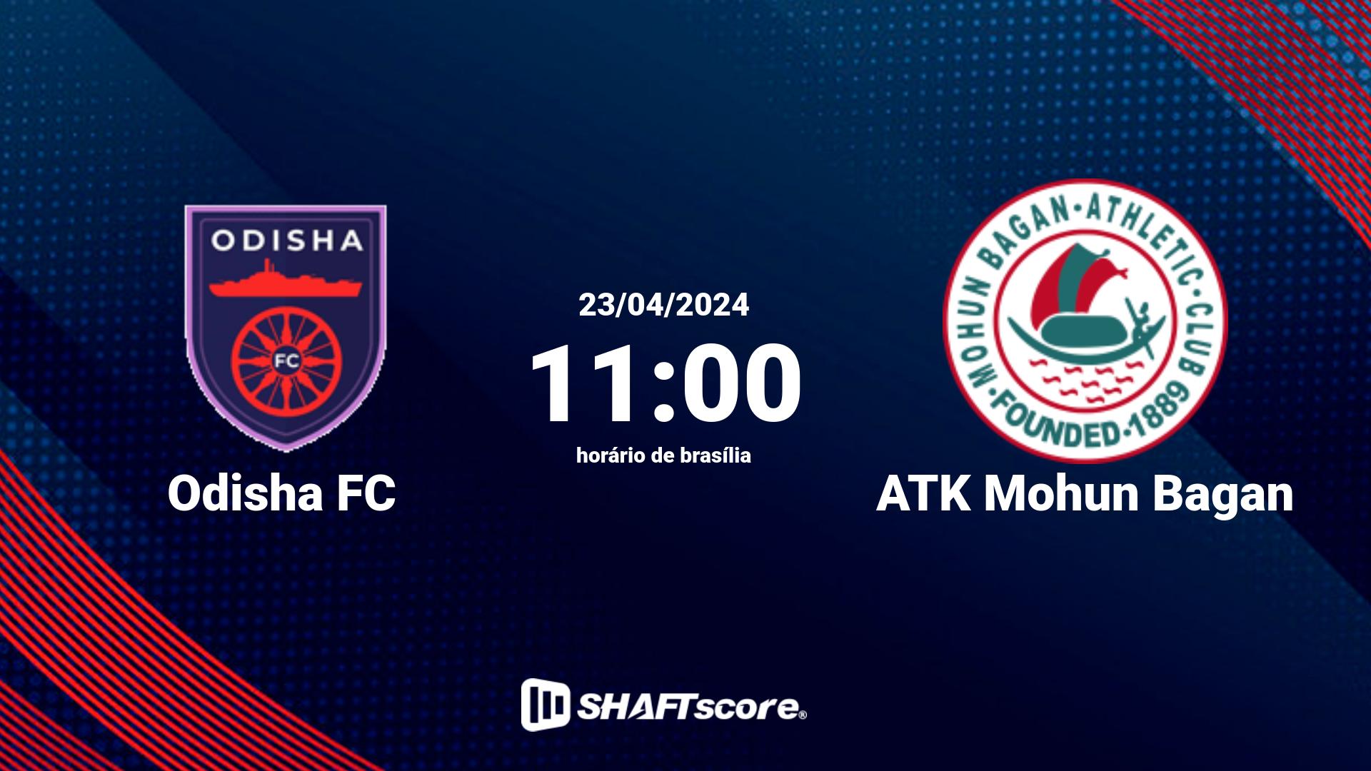 Estatísticas do jogo Odisha FC vs ATK Mohun Bagan 23.04 11:00