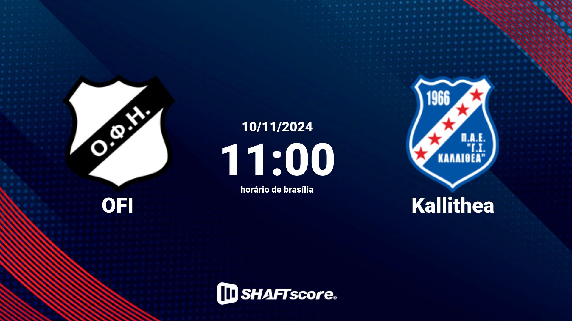 Estatísticas do jogo OFI vs Kallithea 10.11 11:00