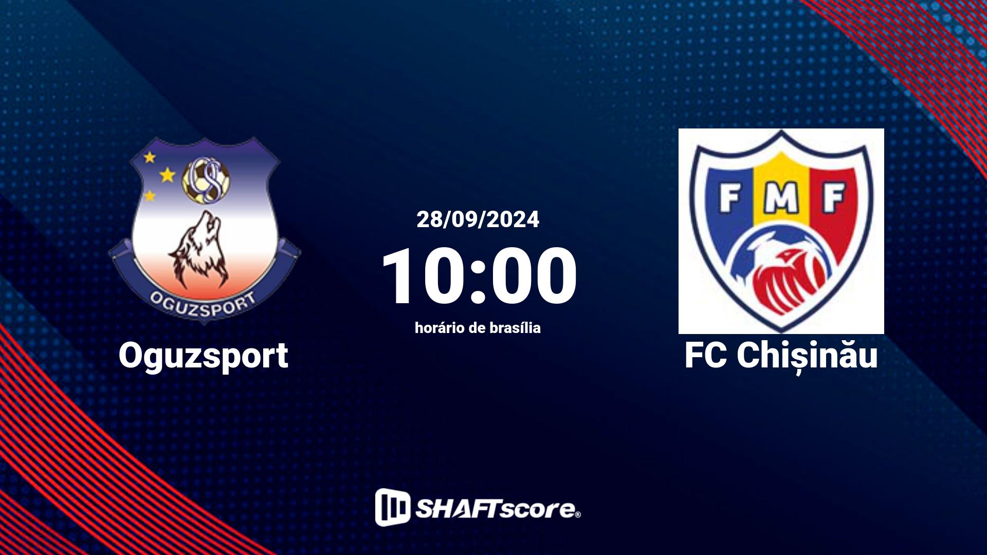 Estatísticas do jogo Oguzsport vs FC Chișinău 28.09 10:00