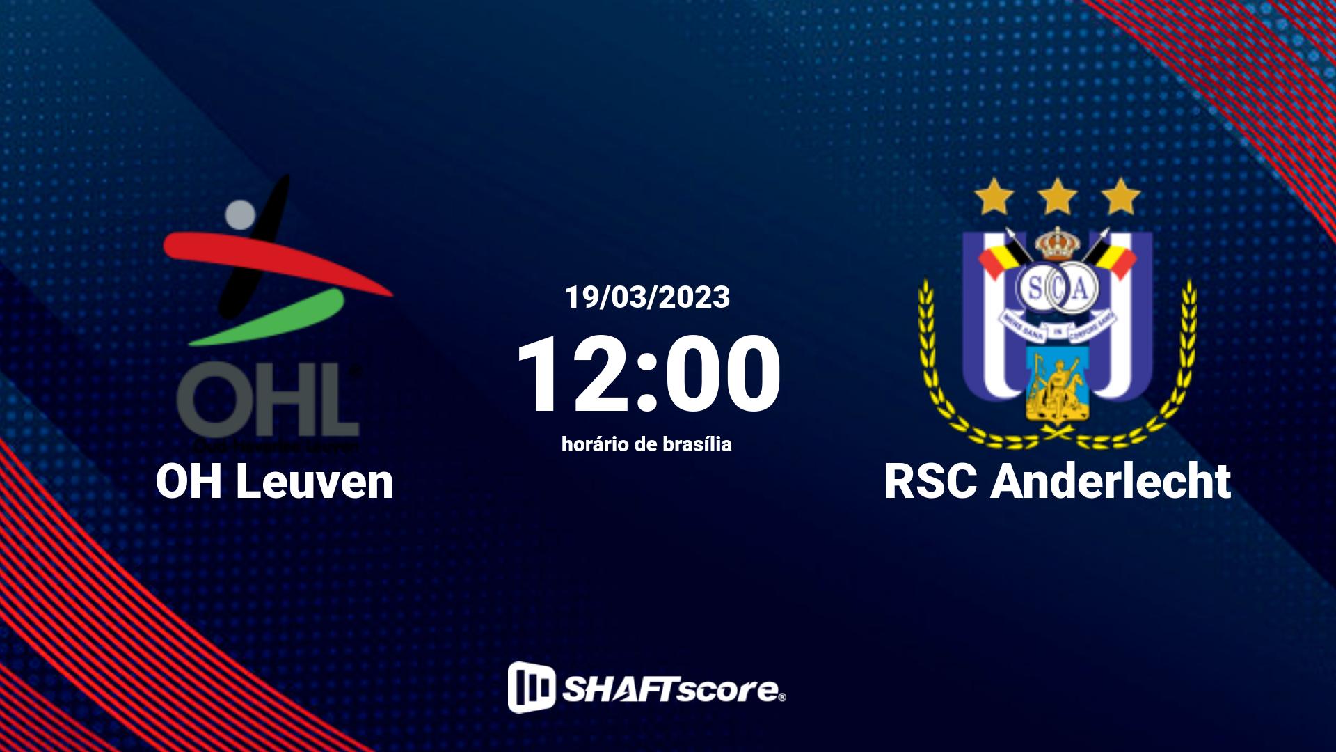 Estatísticas do jogo OH Leuven vs RSC Anderlecht 19.03 12:00