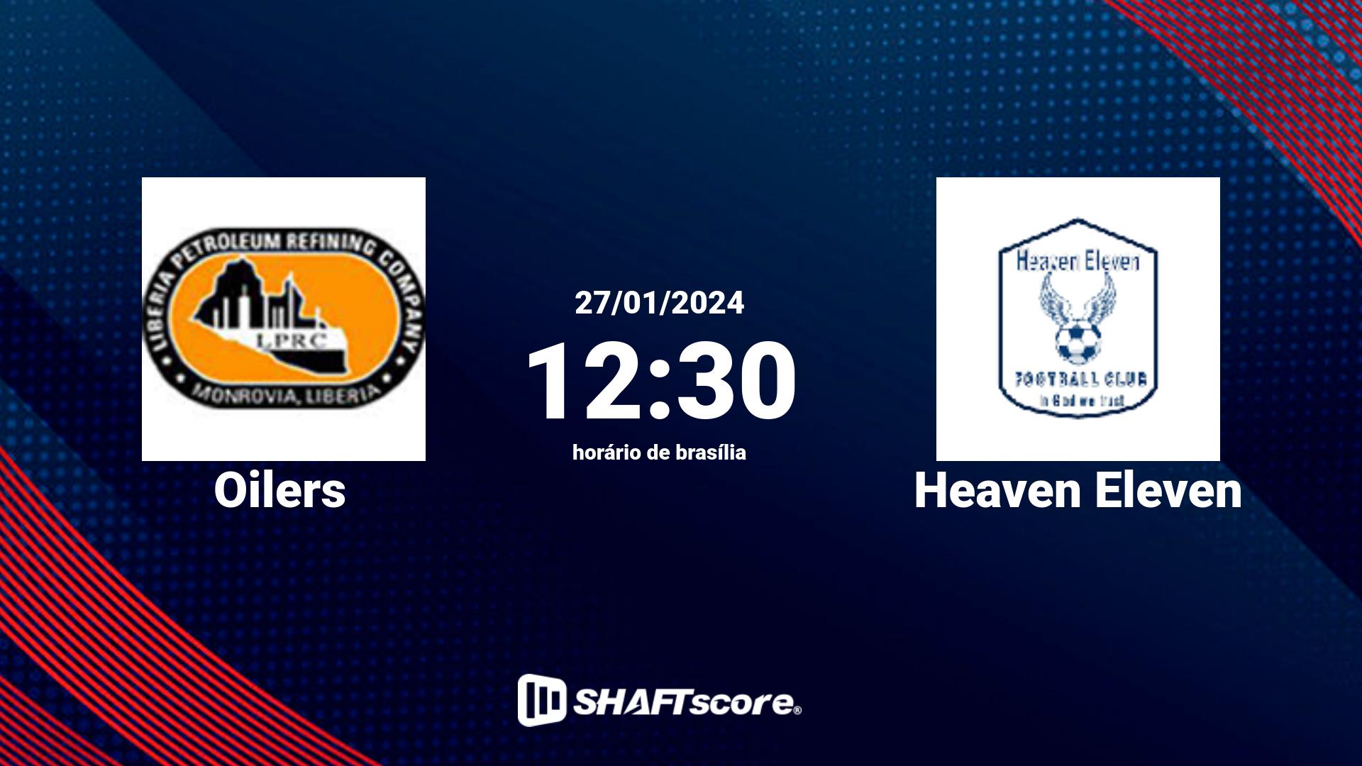 Estatísticas do jogo Oilers vs Heaven Eleven 27.01 12:30