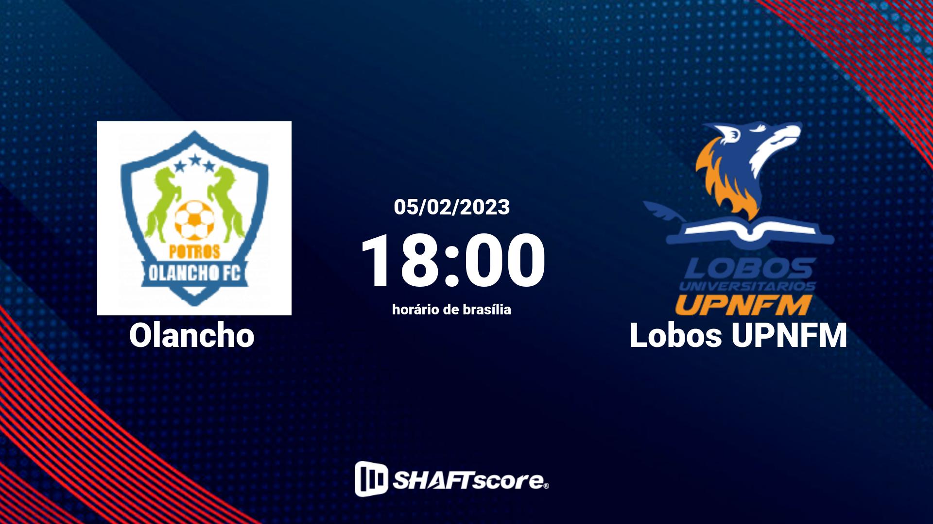 Estatísticas do jogo Olancho vs Lobos UPNFM 05.02 18:00