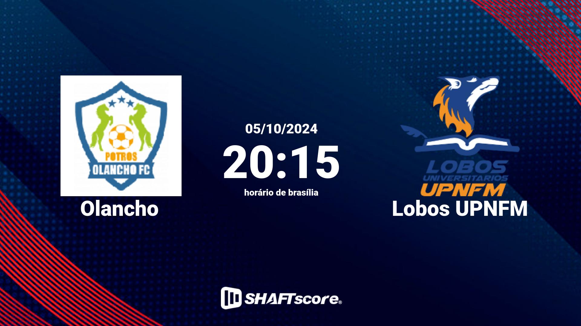 Estatísticas do jogo Olancho vs Lobos UPNFM 05.10 20:15