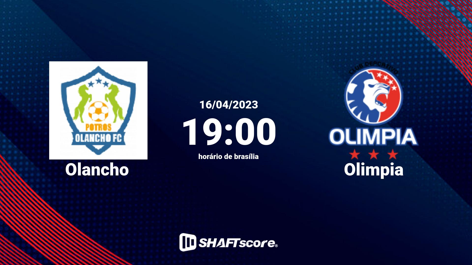 Estatísticas do jogo Olancho vs Olimpia 16.04 19:00