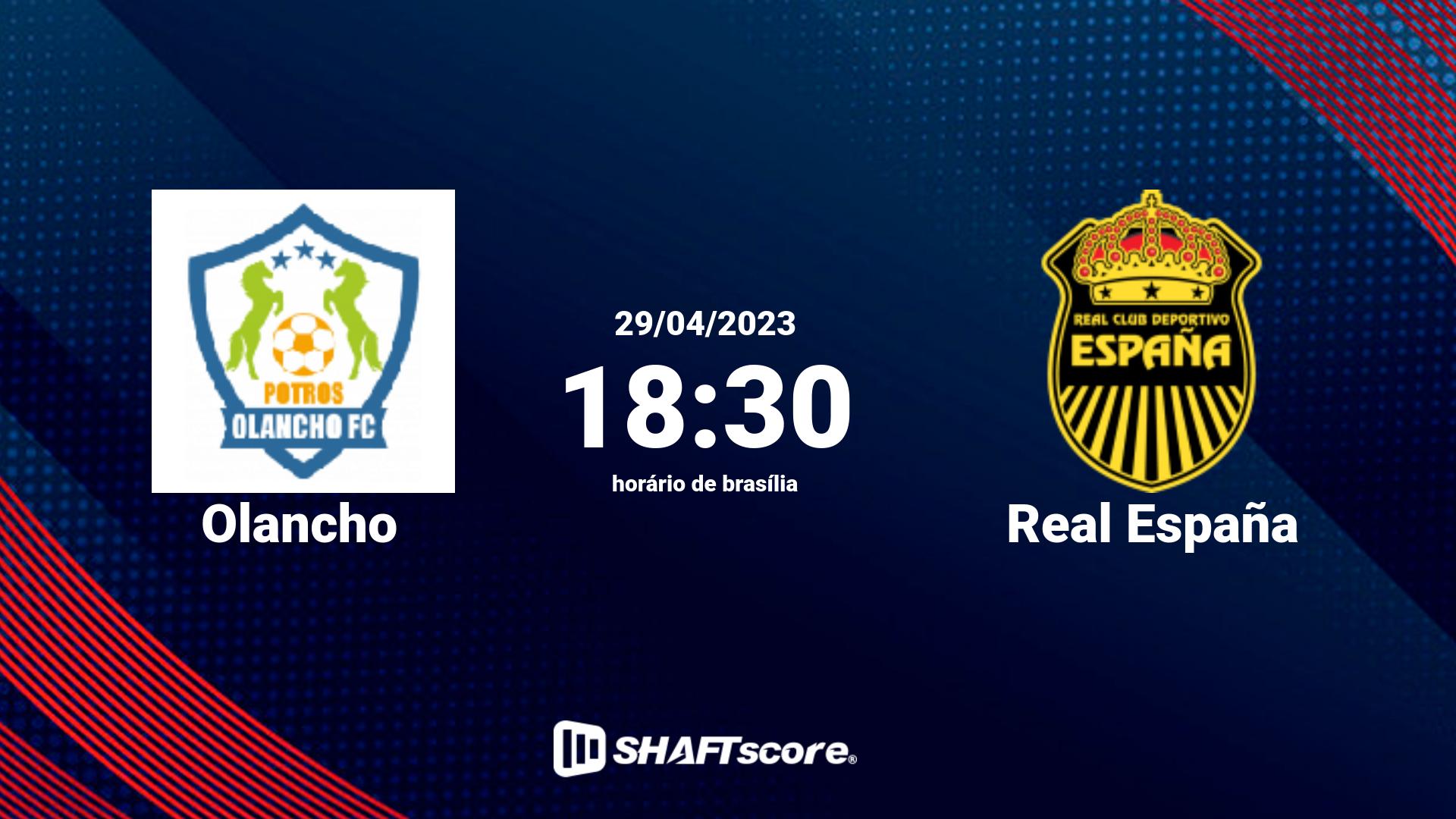 Estatísticas do jogo Olancho vs Real España 29.04 18:30