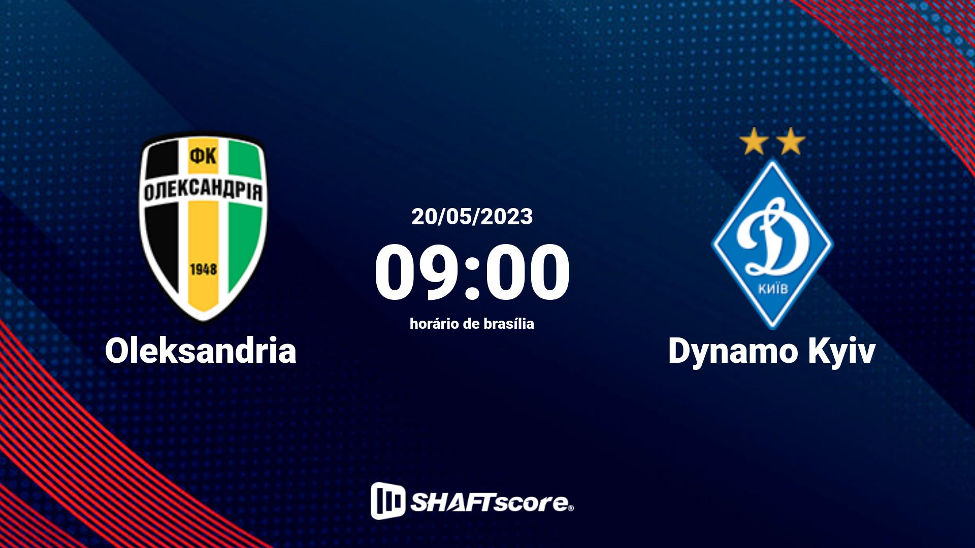 Estatísticas do jogo Oleksandria vs Dynamo Kyiv 20.05 09:00