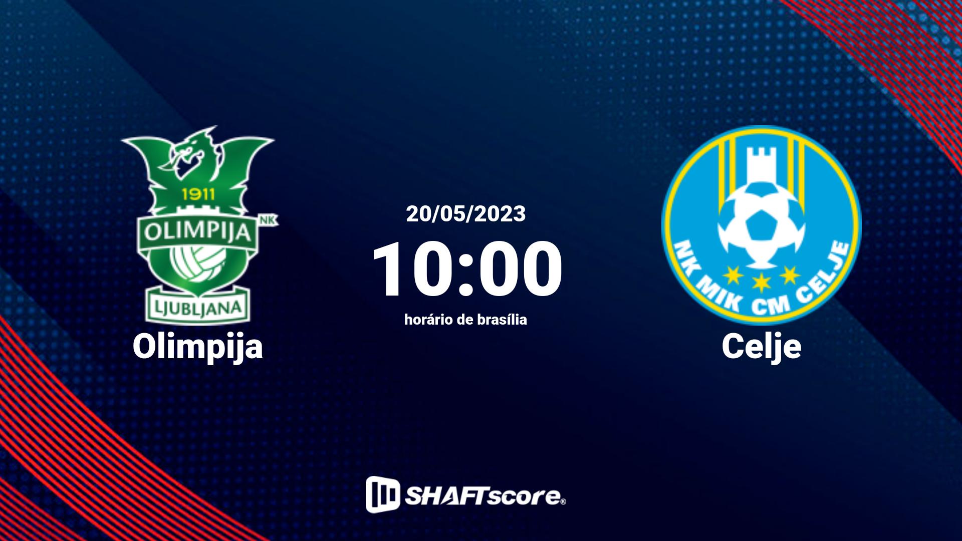 Estatísticas do jogo Olimpija vs Celje 20.05 10:00