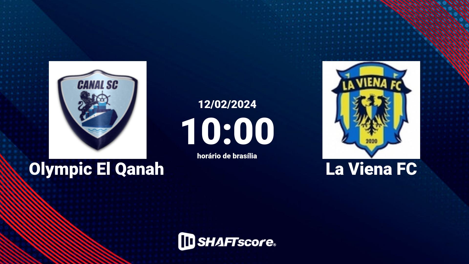 Estatísticas do jogo Olympic El Qanah vs La Viena FC 12.02 10:00