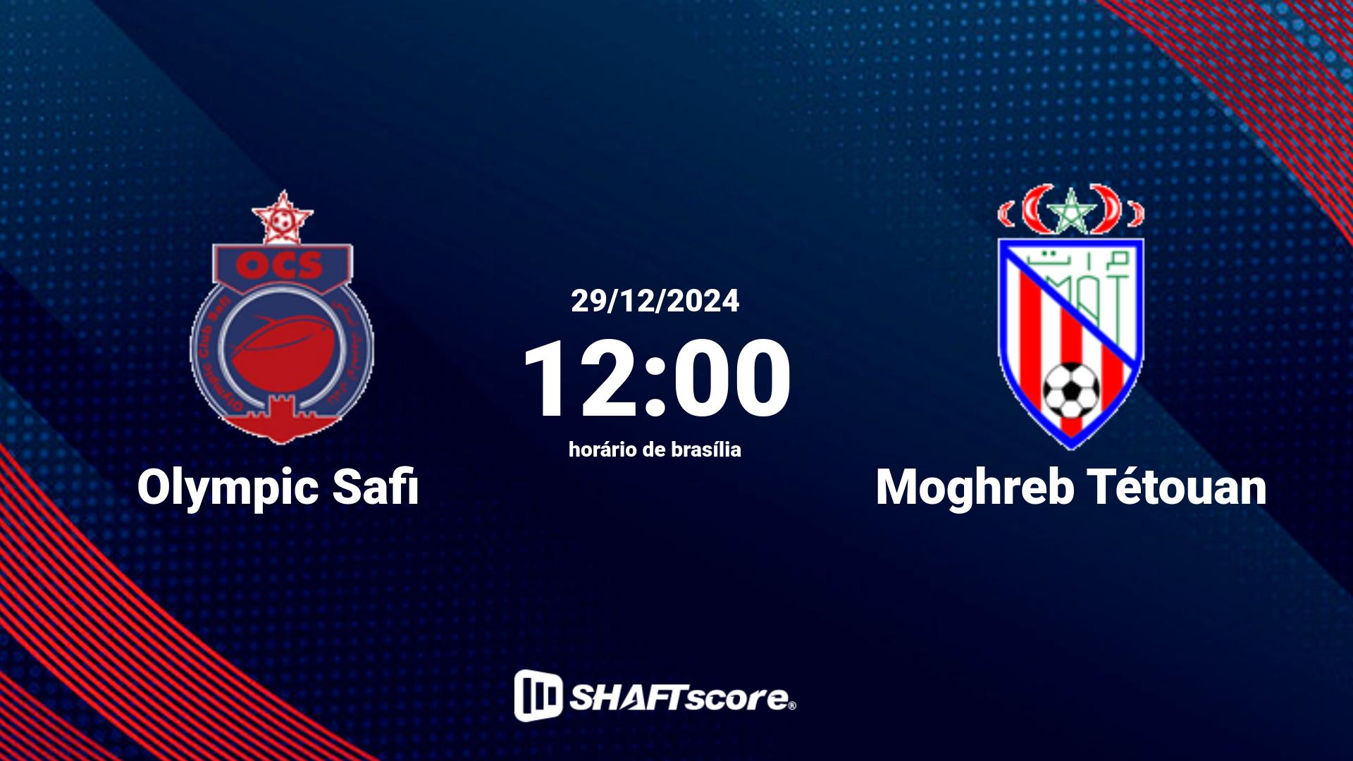 Estatísticas do jogo Olympic Safi vs Moghreb Tétouan 29.12 12:00