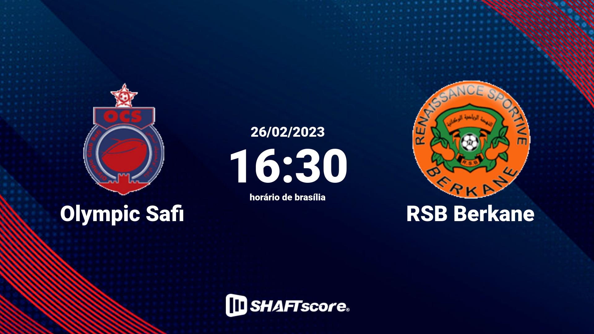 Estatísticas do jogo Olympic Safi vs RSB Berkane 26.02 16:30