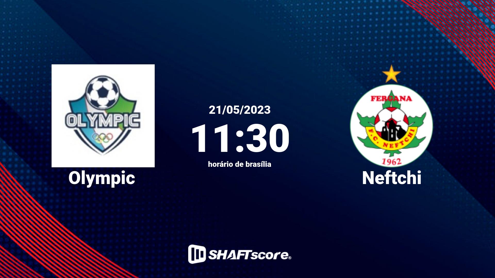 Estatísticas do jogo Olympic vs Neftchi 21.05 11:30