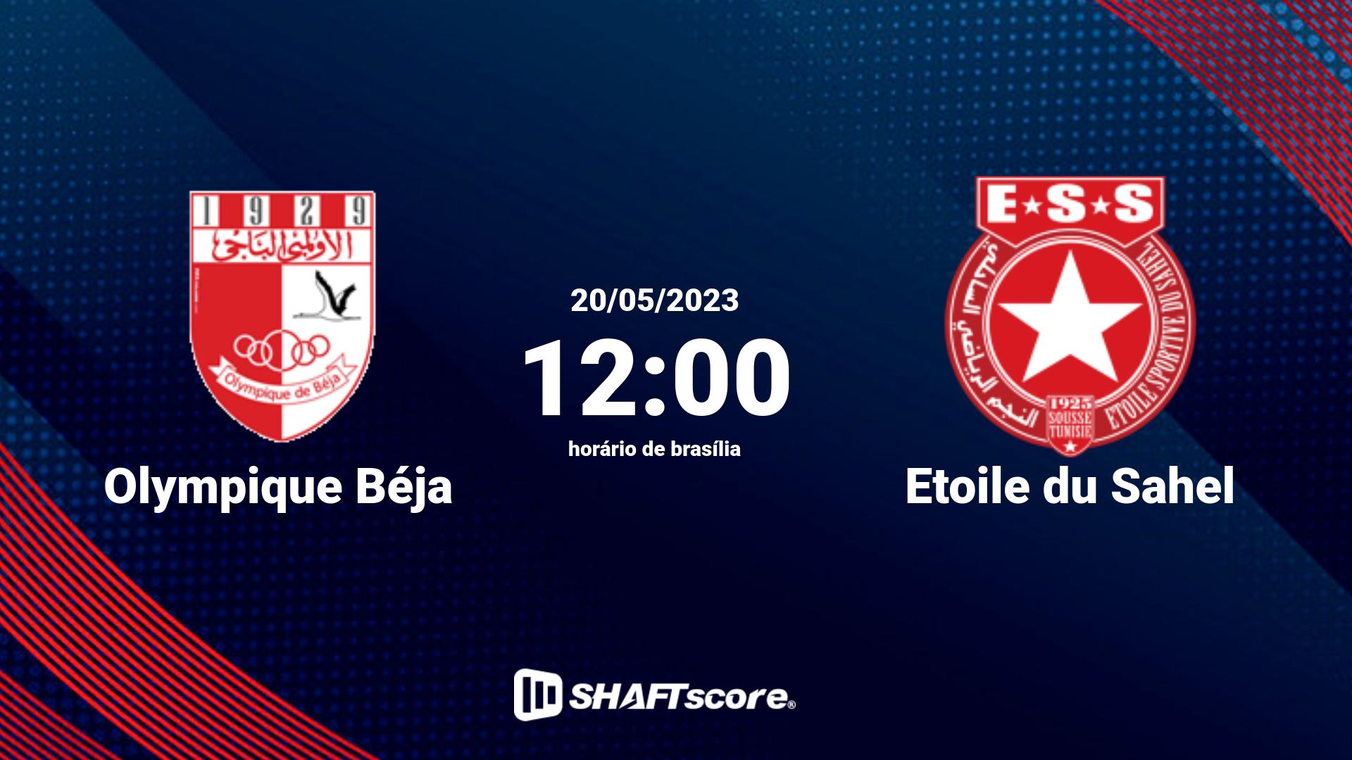 Estatísticas do jogo Olympique Béja vs Etoile du Sahel 20.05 12:00