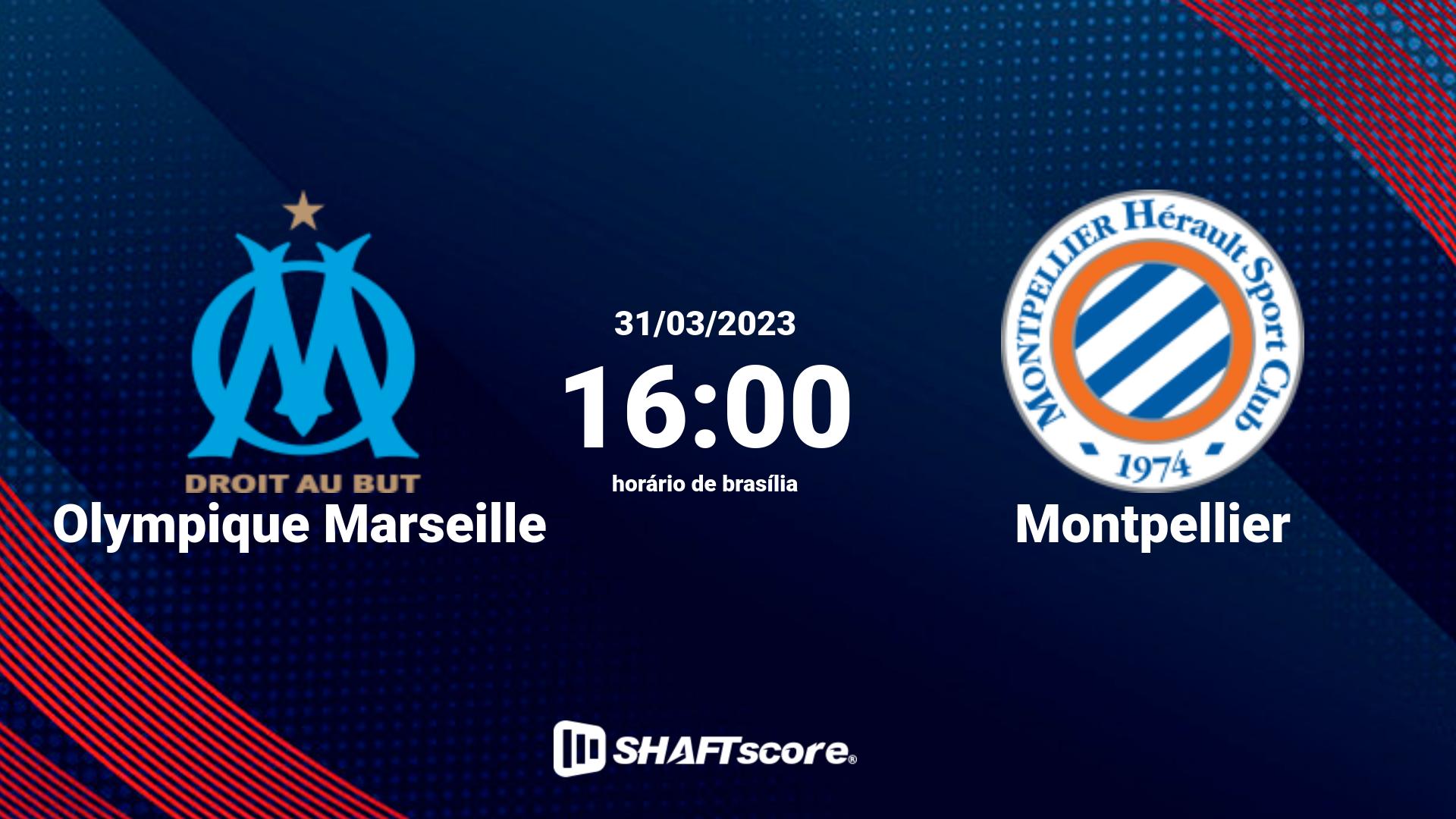 Estatísticas do jogo Olympique Marseille vs Montpellier 31.03 16:00