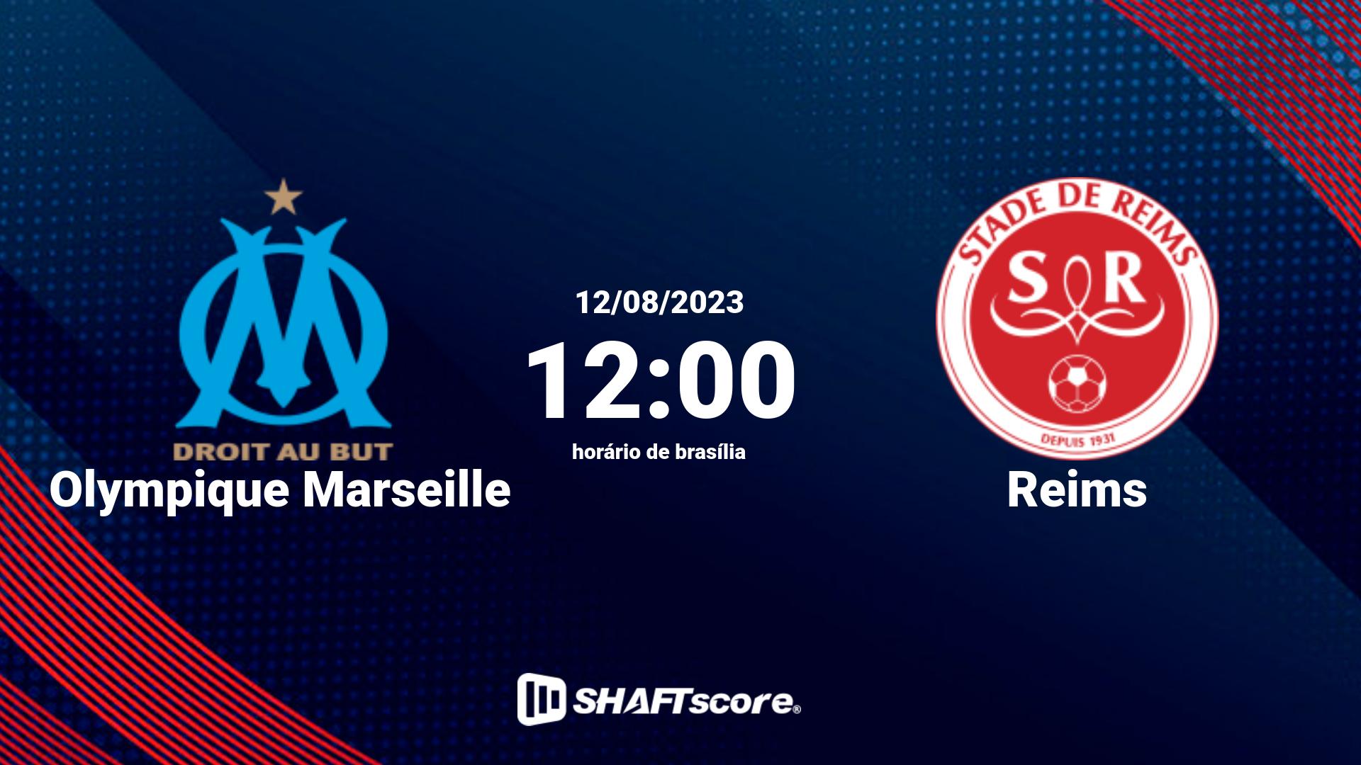 Estatísticas do jogo Olympique Marseille vs Reims 12.08 12:00