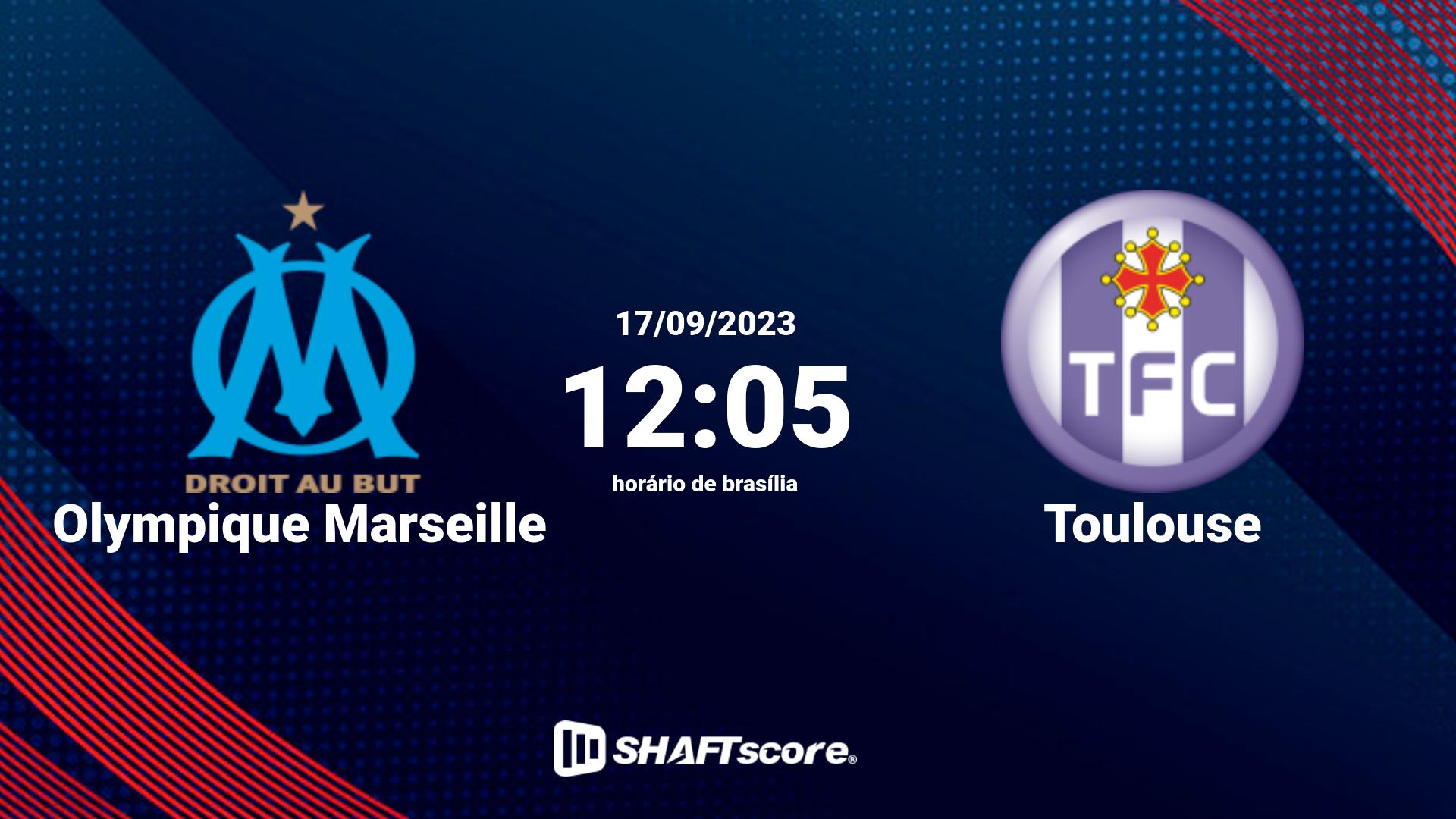 Estatísticas do jogo Olympique Marseille vs Toulouse 17.09 12:05