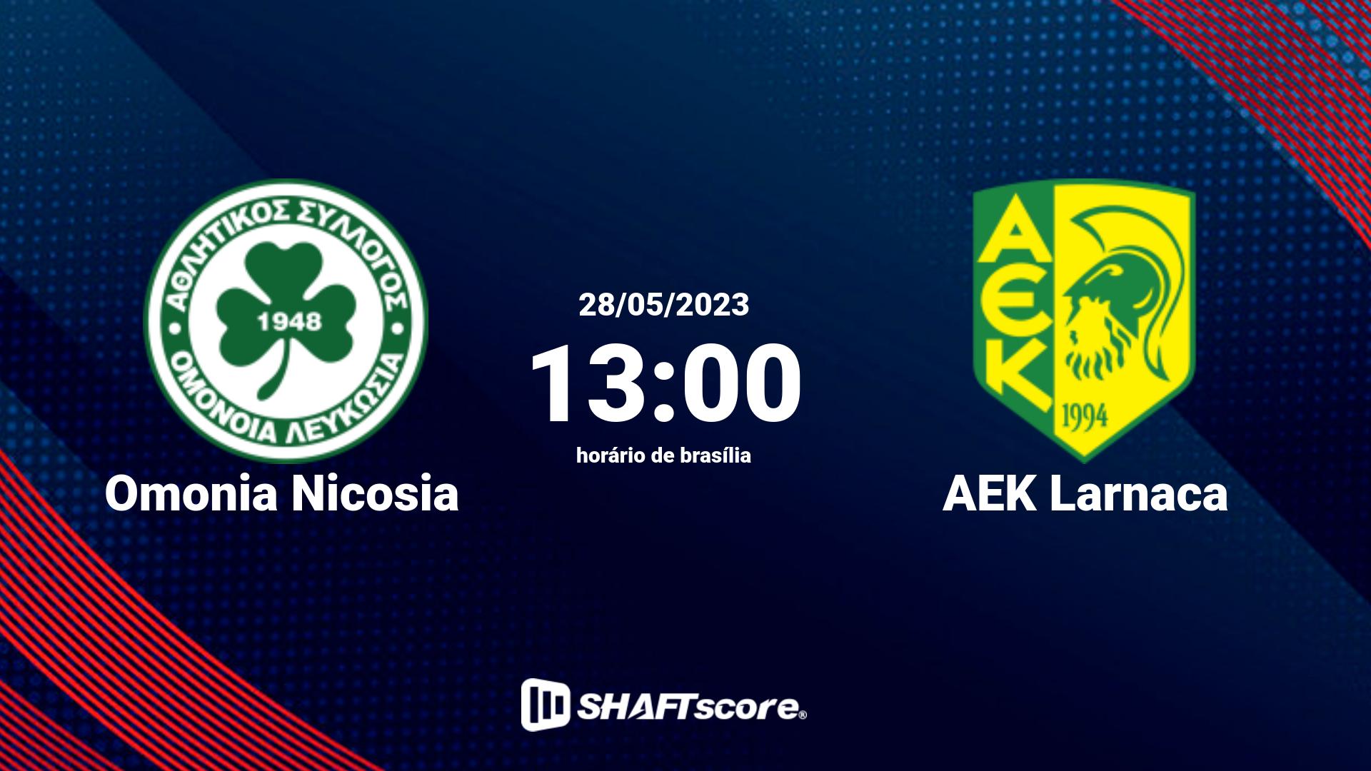 Estatísticas do jogo Omonia Nicosia vs AEK Larnaca 28.05 13:00