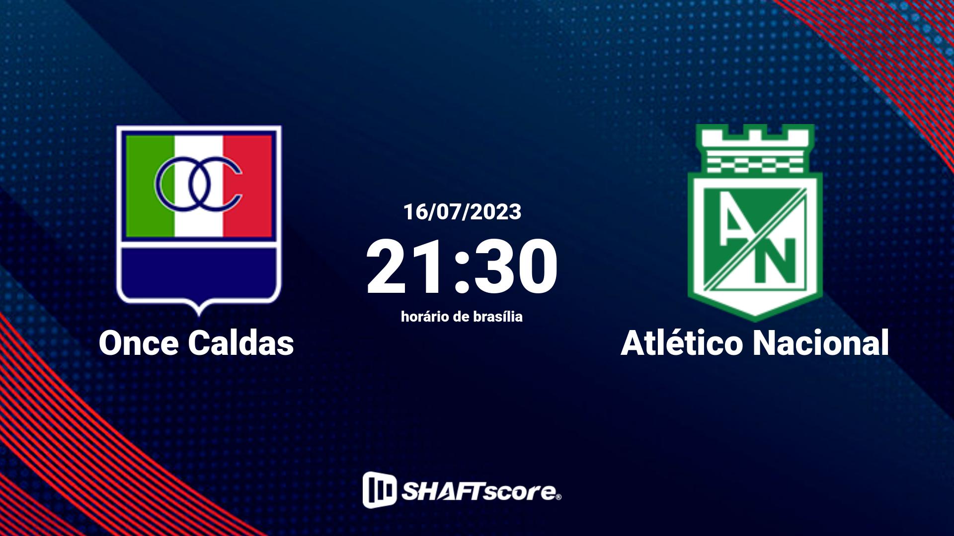 Estatísticas do jogo Once Caldas vs Atlético Nacional 16.07 21:30