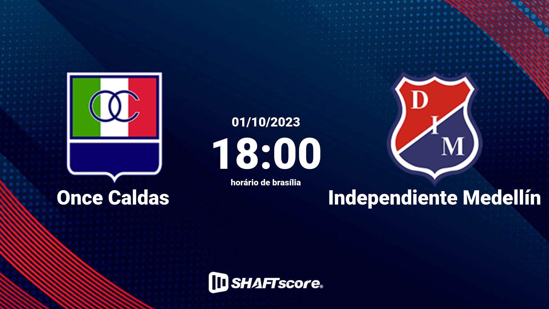 Estatísticas do jogo Once Caldas vs Independiente Medellín 01.10 18:00