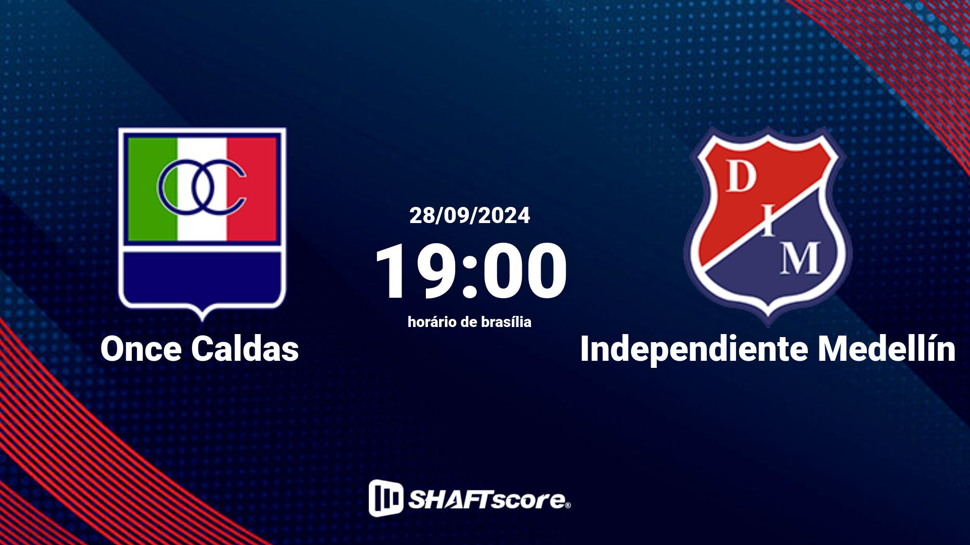 Estatísticas do jogo Once Caldas vs Independiente Medellín 28.09 19:00