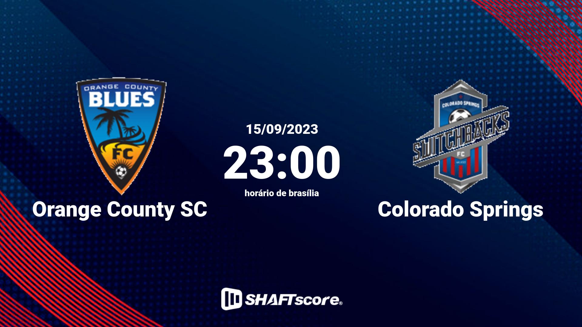 Estatísticas do jogo Orange County SC vs Colorado Springs 15.09 23:00