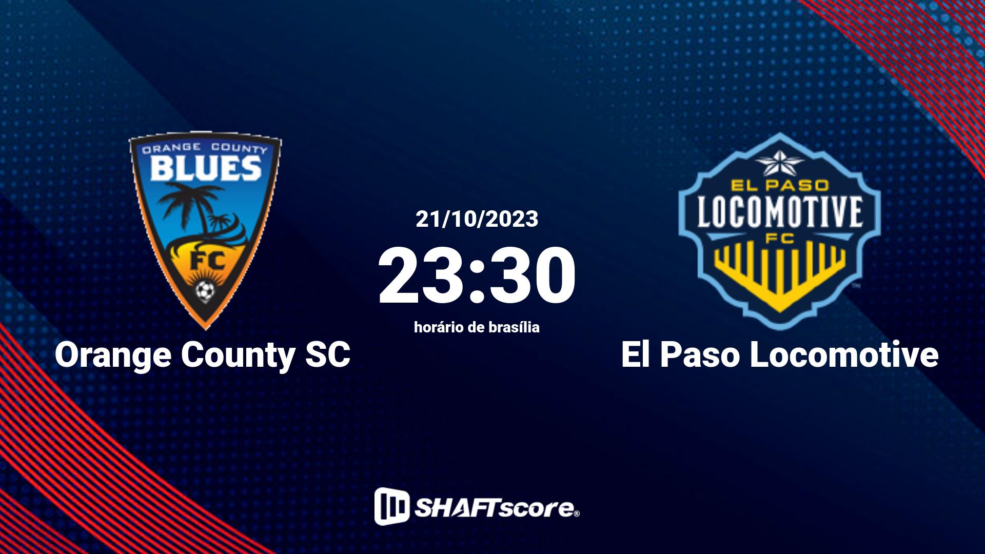 Estatísticas do jogo Orange County SC vs El Paso Locomotive 21.10 23:30