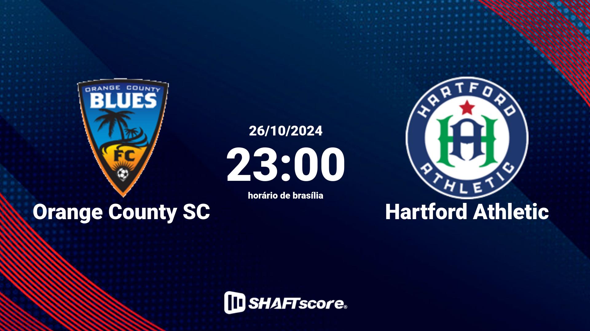 Estatísticas do jogo Orange County SC vs Hartford Athletic 26.10 23:00