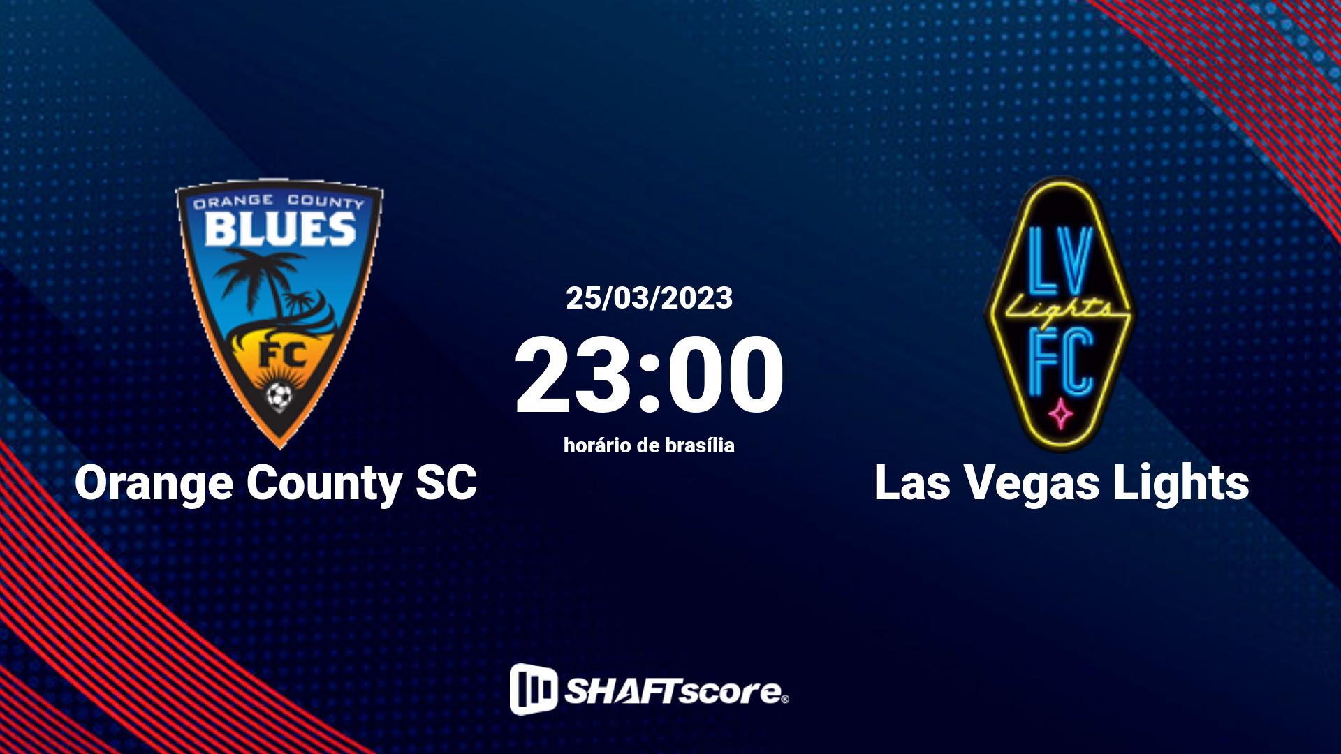 Estatísticas do jogo Orange County SC vs Las Vegas Lights 25.03 23:00