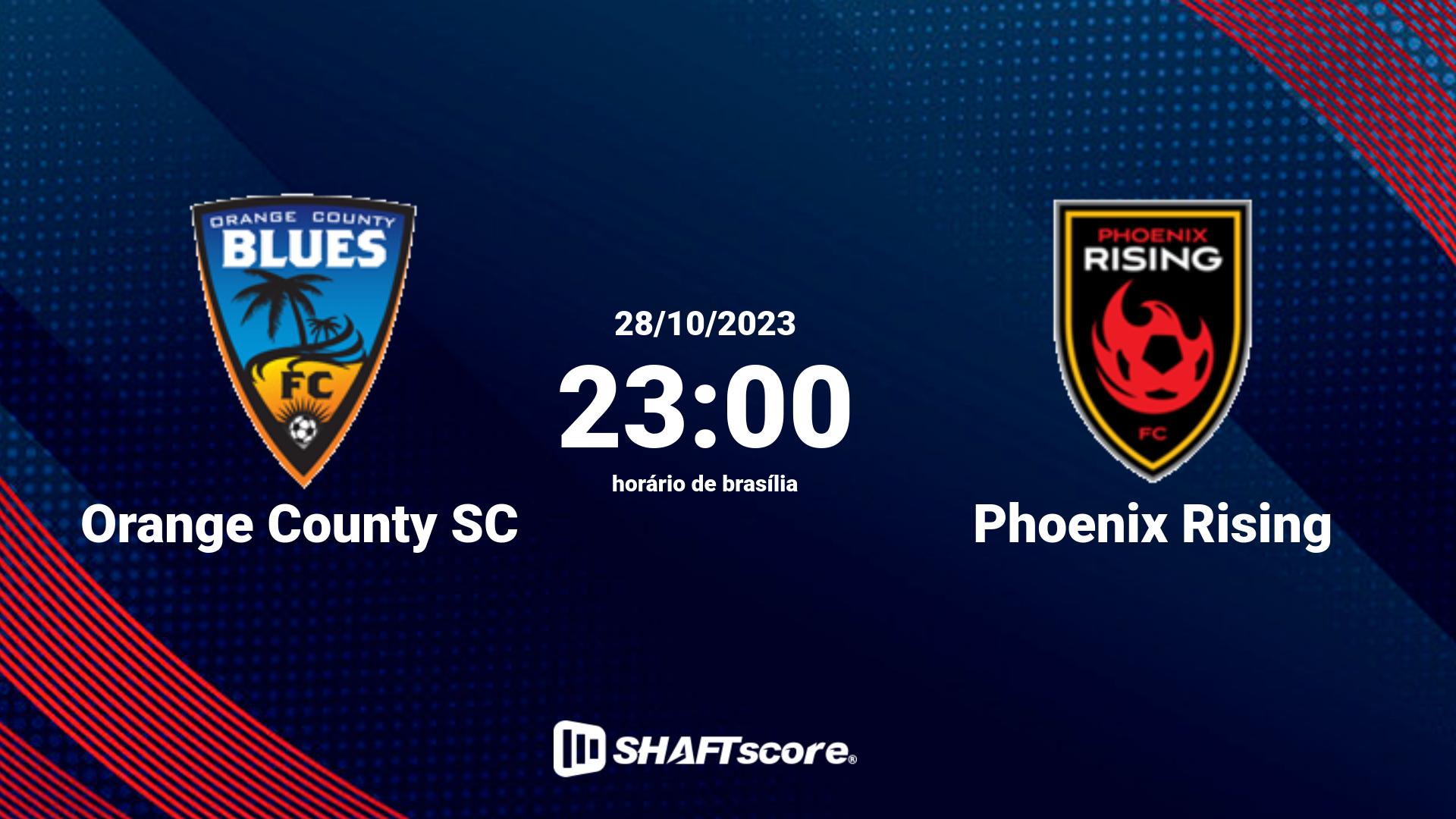 Estatísticas do jogo Orange County SC vs Phoenix Rising 28.10 23:00