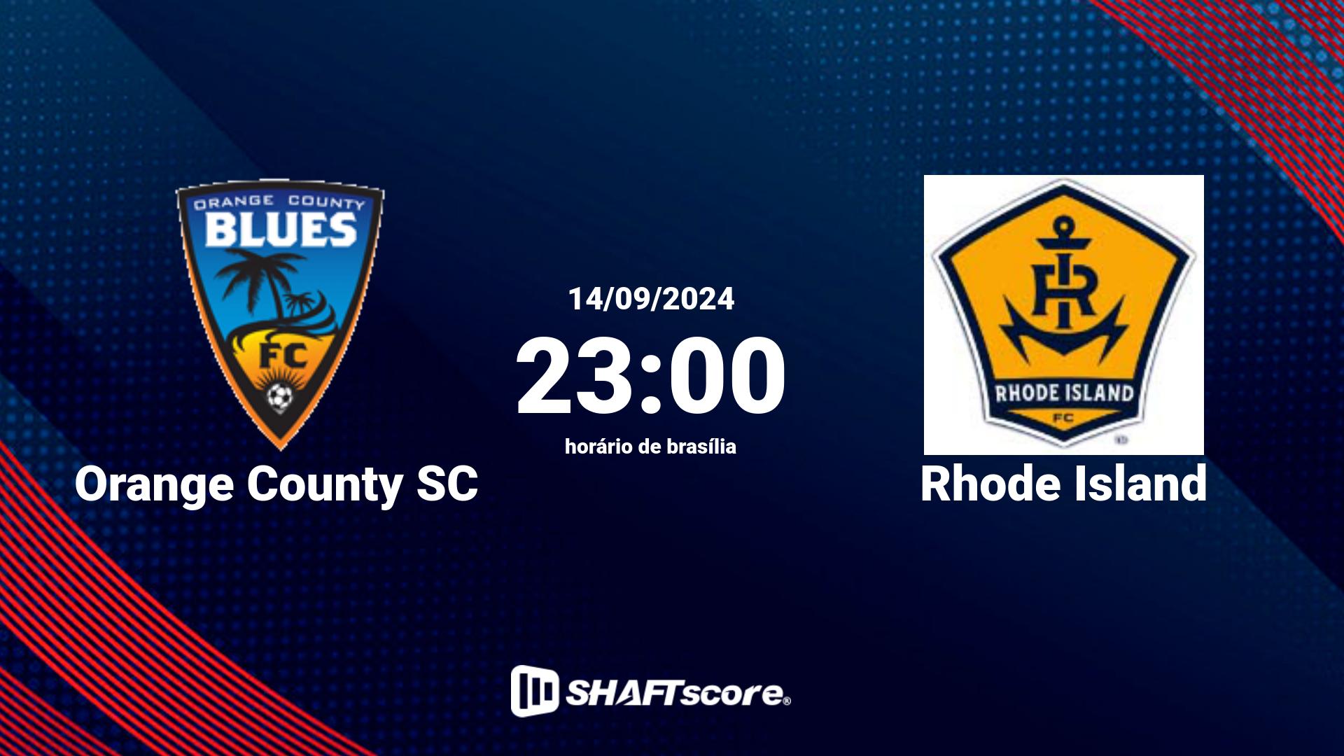 Estatísticas do jogo Orange County SC vs Rhode Island 14.09 23:00