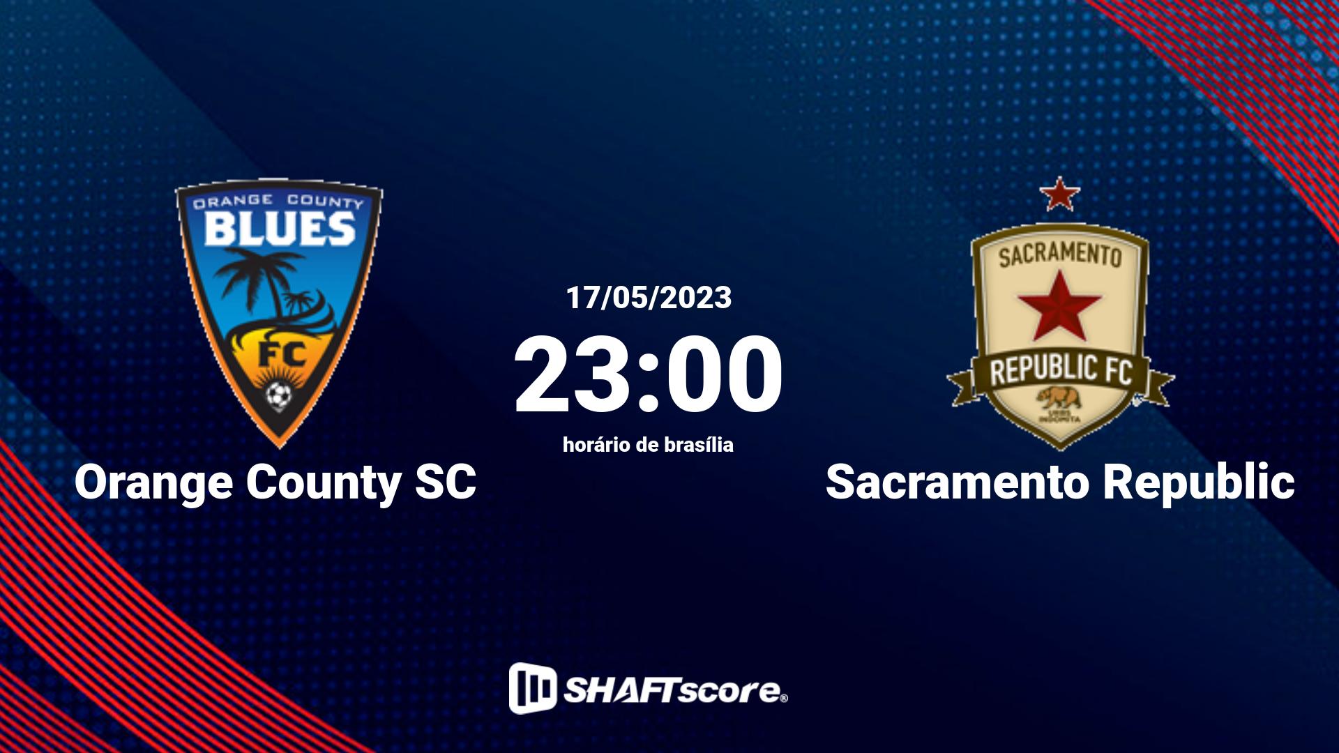 Estatísticas do jogo Orange County SC vs Sacramento Republic 17.05 23:00