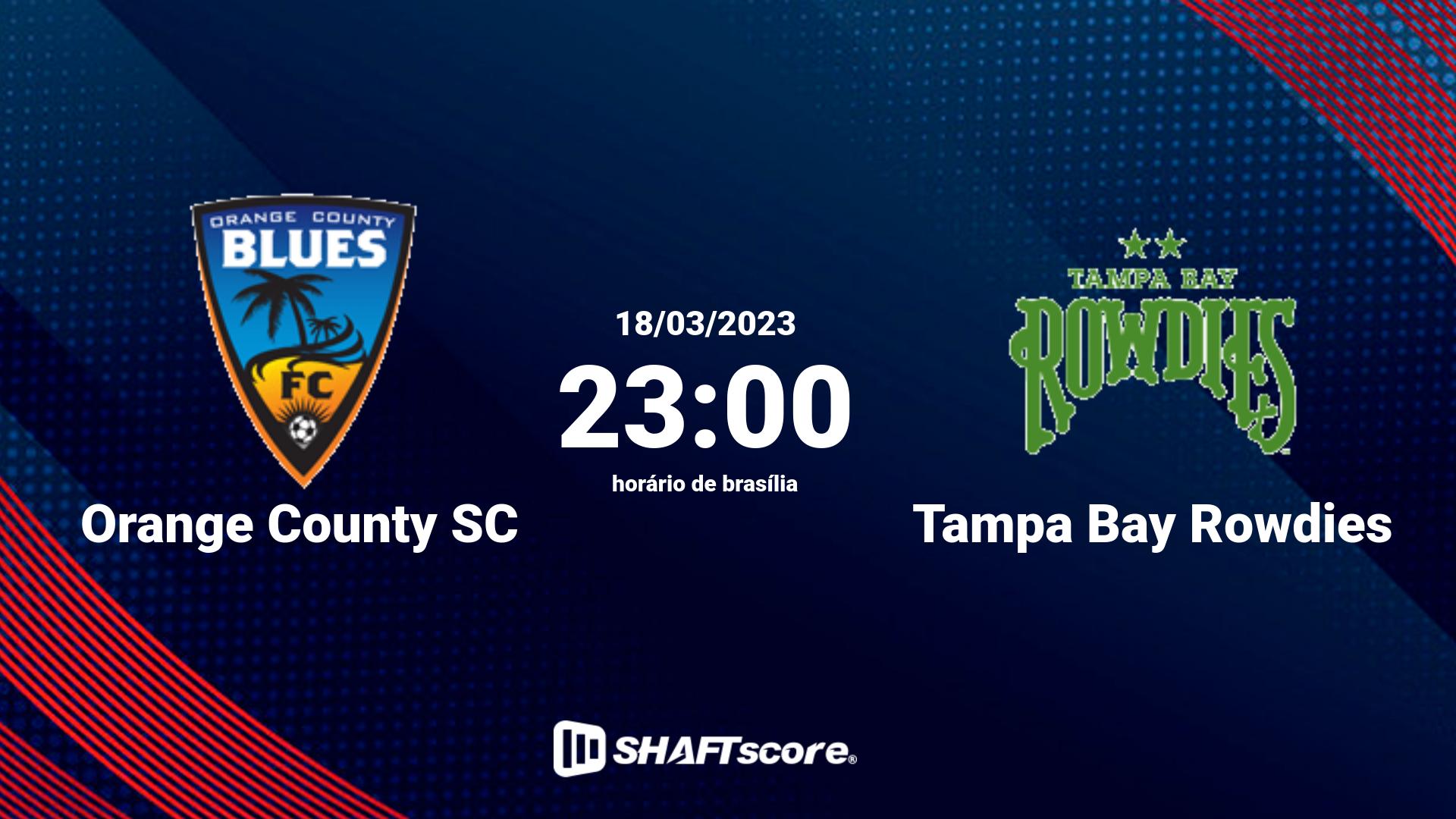 Estatísticas do jogo Orange County SC vs Tampa Bay Rowdies 18.03 23:00