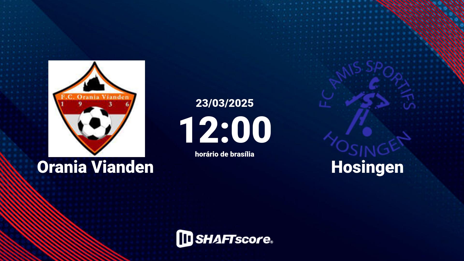 Estatísticas do jogo Orania Vianden vs Hosingen 23.03 12:00