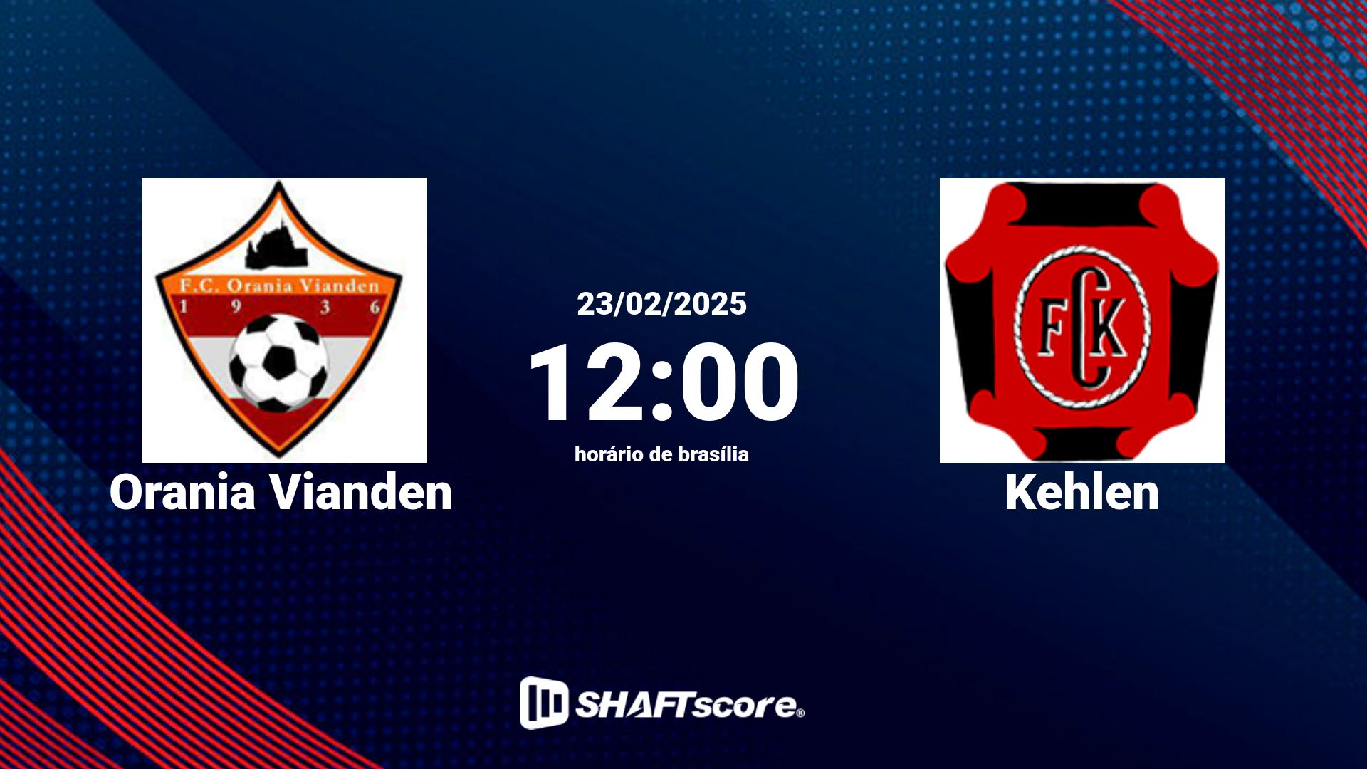 Estatísticas do jogo Orania Vianden vs Kehlen 23.02 12:00