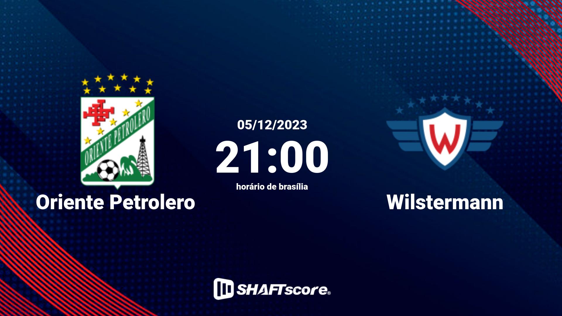 Estatísticas do jogo Oriente Petrolero vs Wilstermann 05.12 21:00