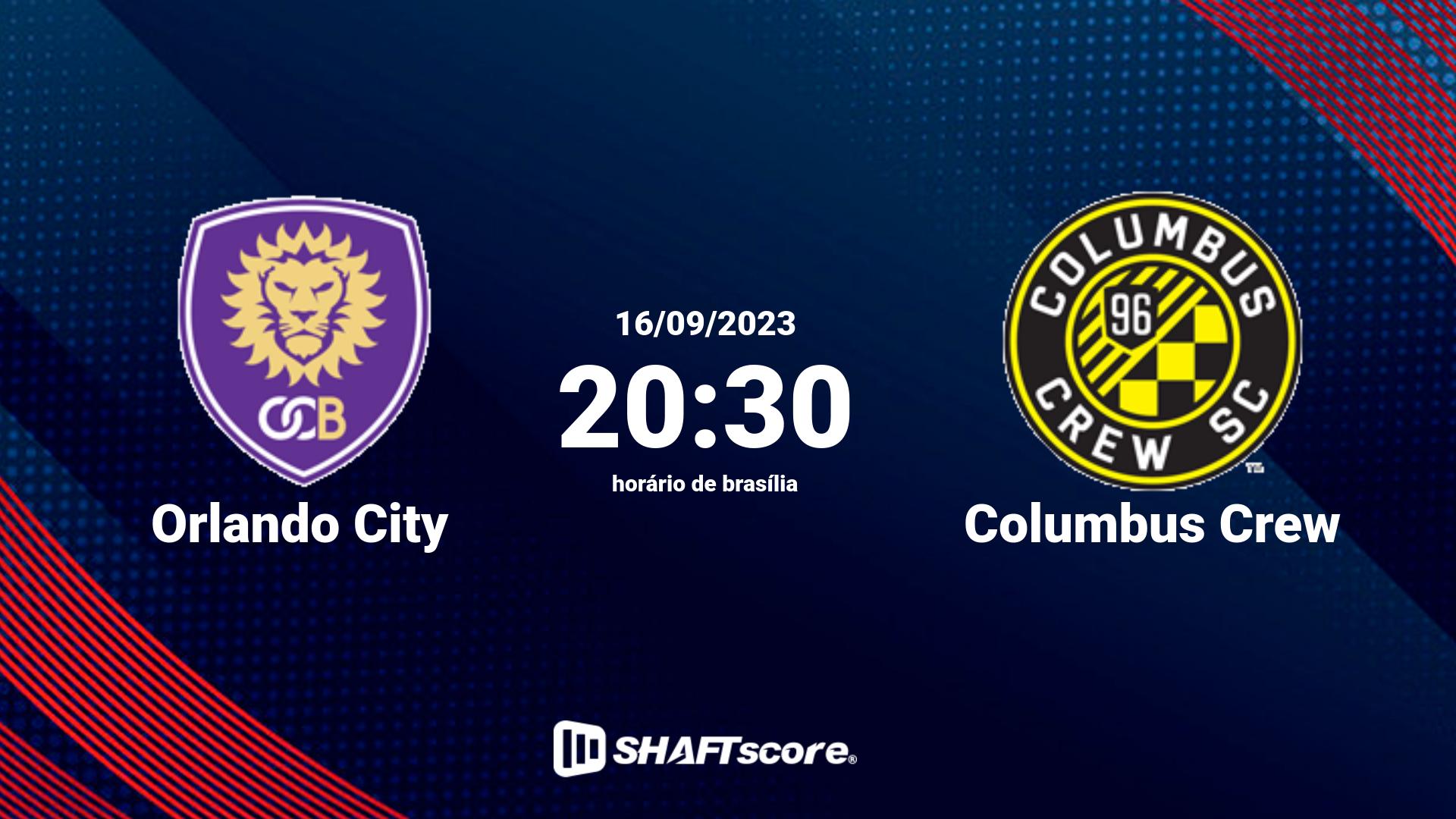 Estatísticas do jogo Orlando City vs Columbus Crew 16.09 20:30