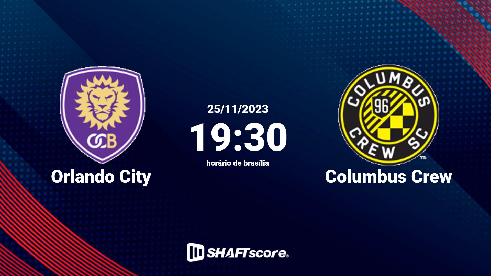 Estatísticas do jogo Orlando City vs Columbus Crew 25.11 19:30