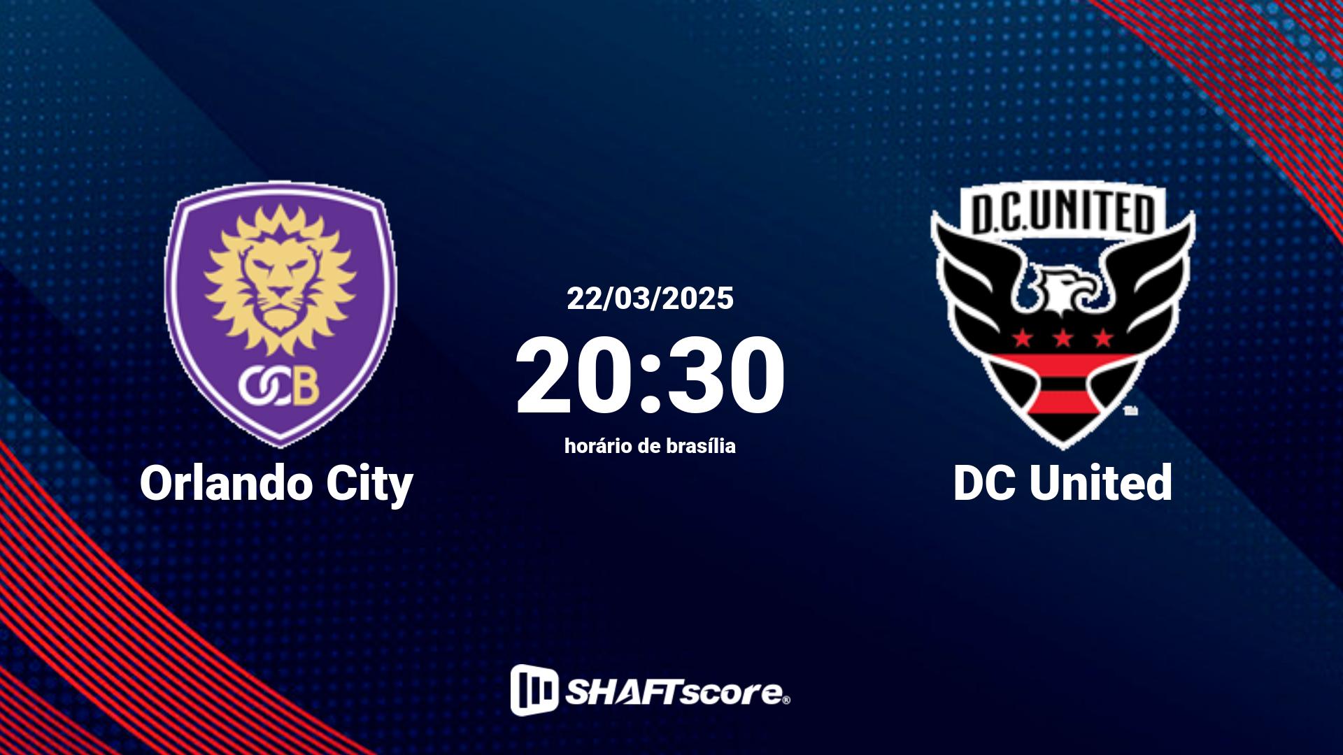 Estatísticas do jogo Orlando City vs DC United 22.03 20:30