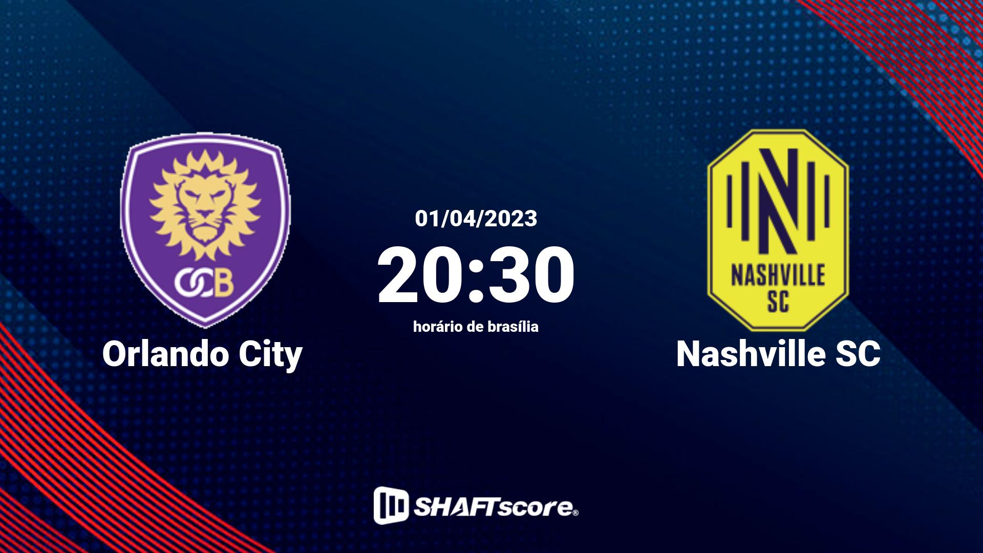 Estatísticas do jogo Orlando City vs Nashville SC 01.04 20:30