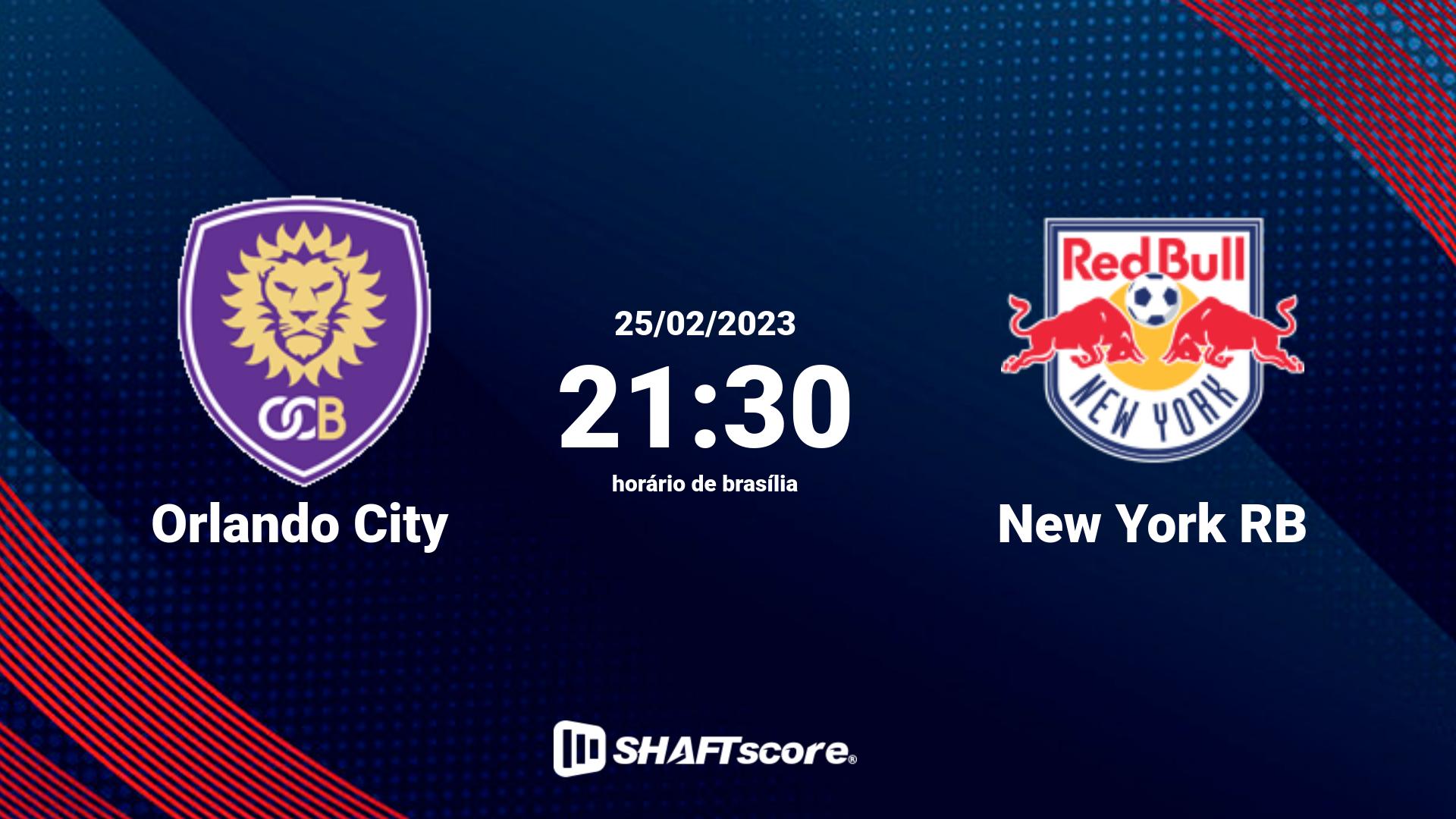 Estatísticas do jogo Orlando City vs New York RB 25.02 21:30