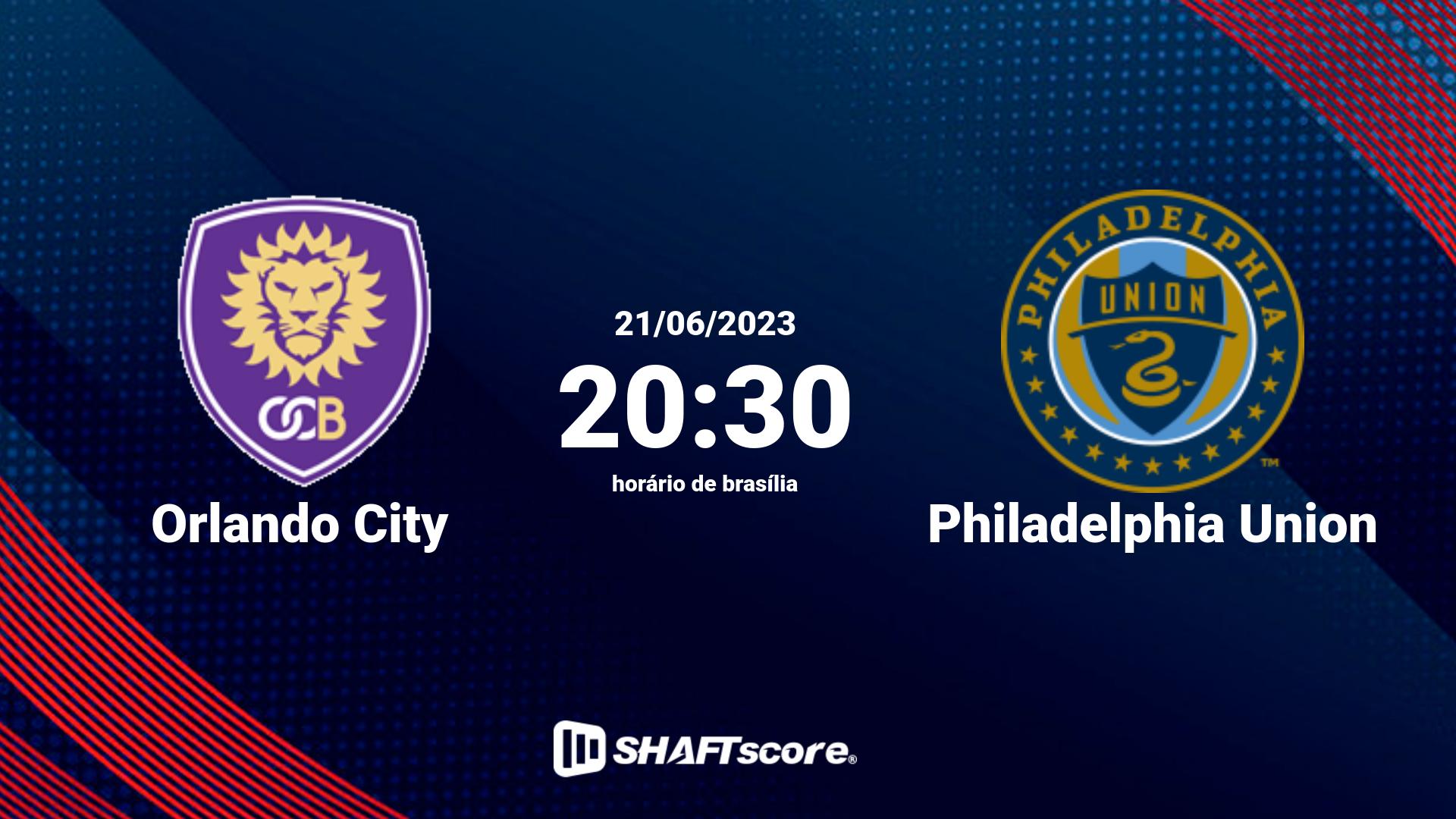 Estatísticas do jogo Orlando City vs Philadelphia Union 21.06 20:30