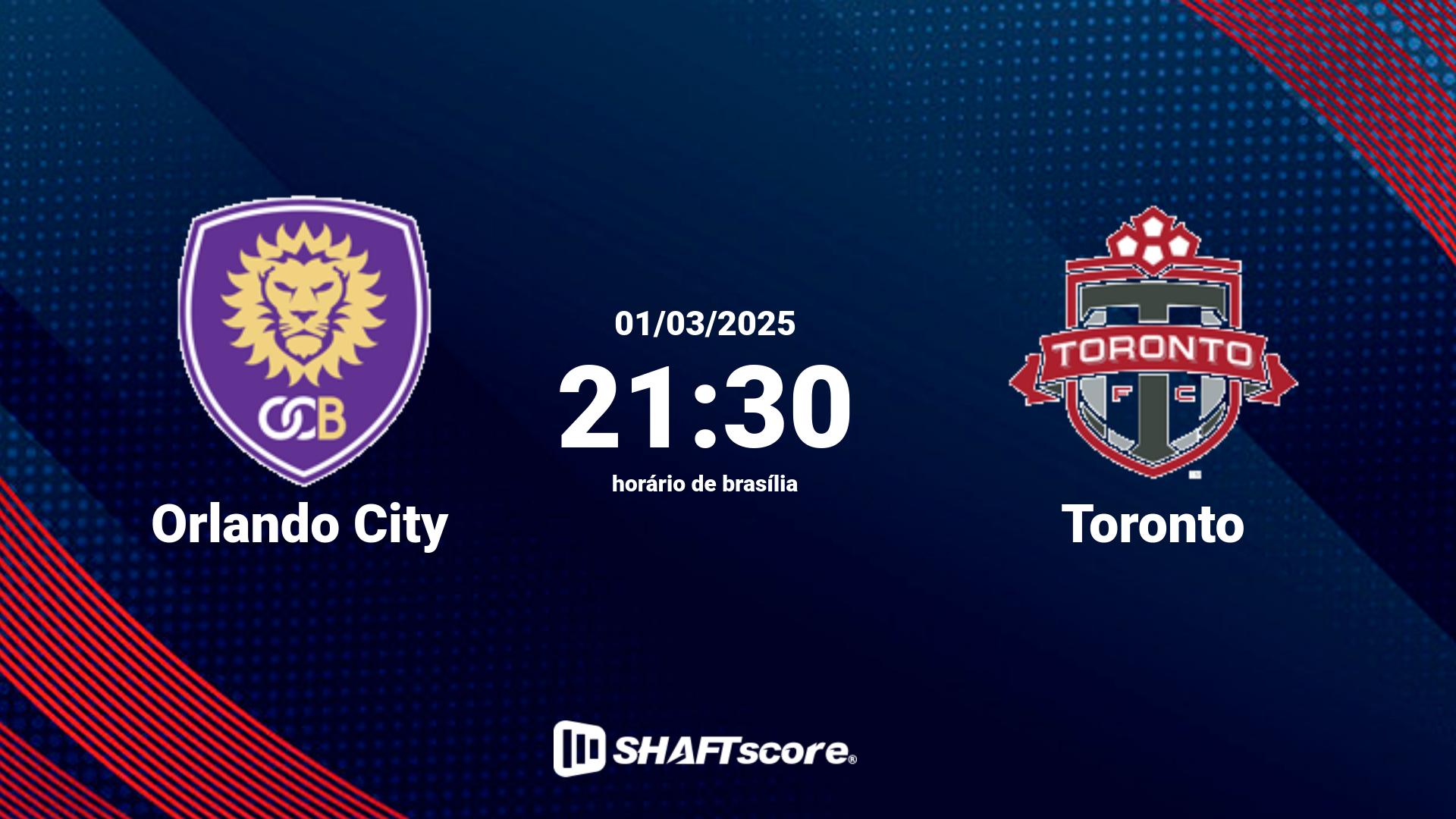 Estatísticas do jogo Orlando City vs Toronto 01.03 21:30