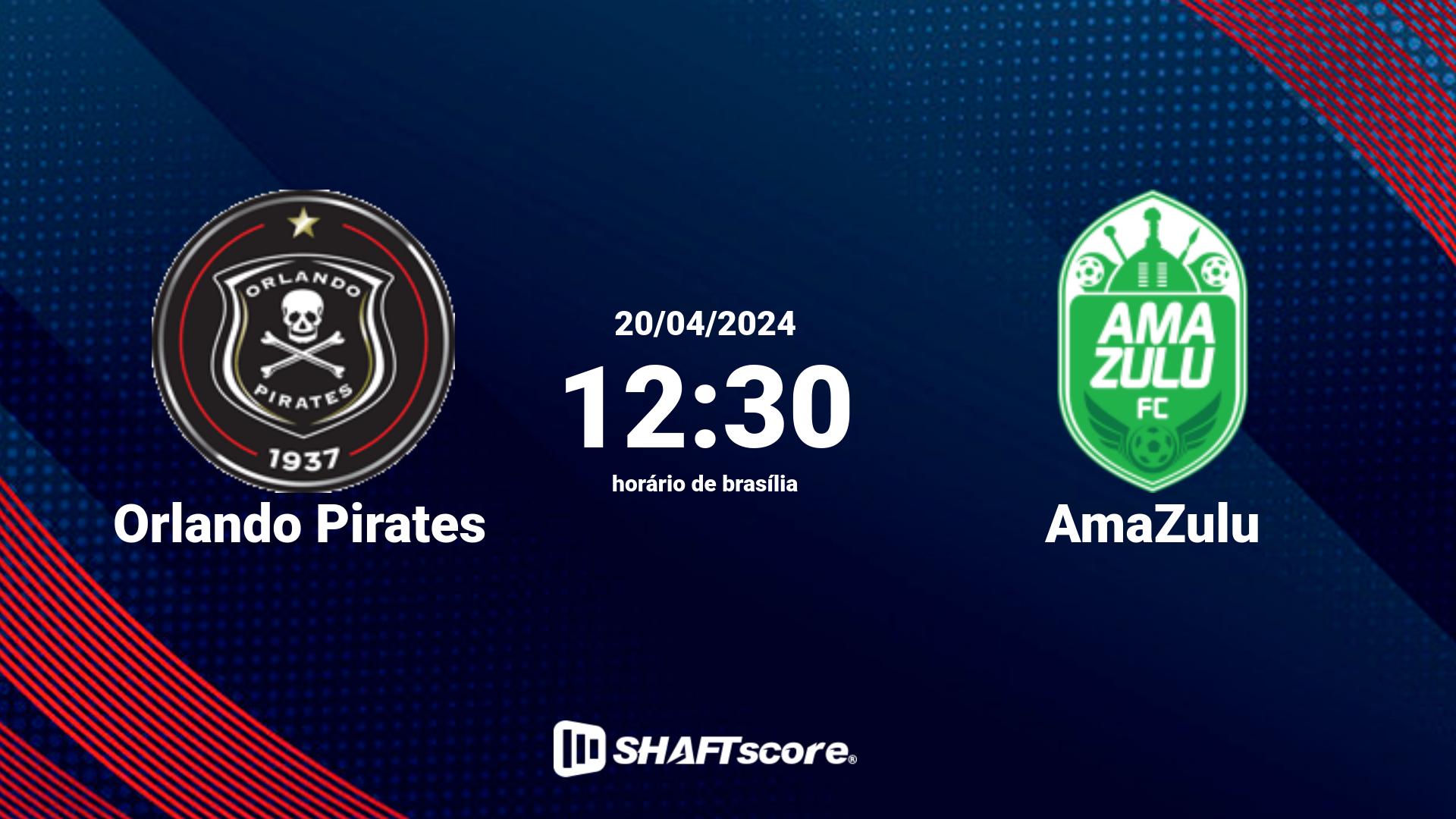 Estatísticas do jogo Orlando Pirates vs AmaZulu 20.04 12:30