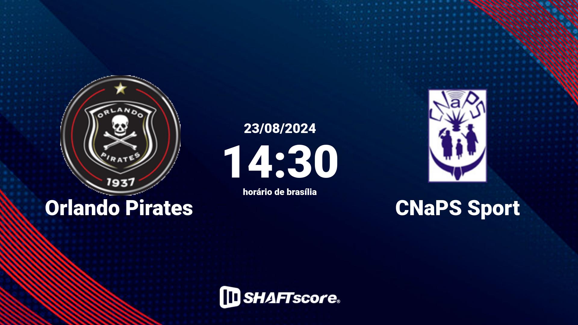 Estatísticas do jogo Orlando Pirates vs CNaPS Sport 23.08 14:30