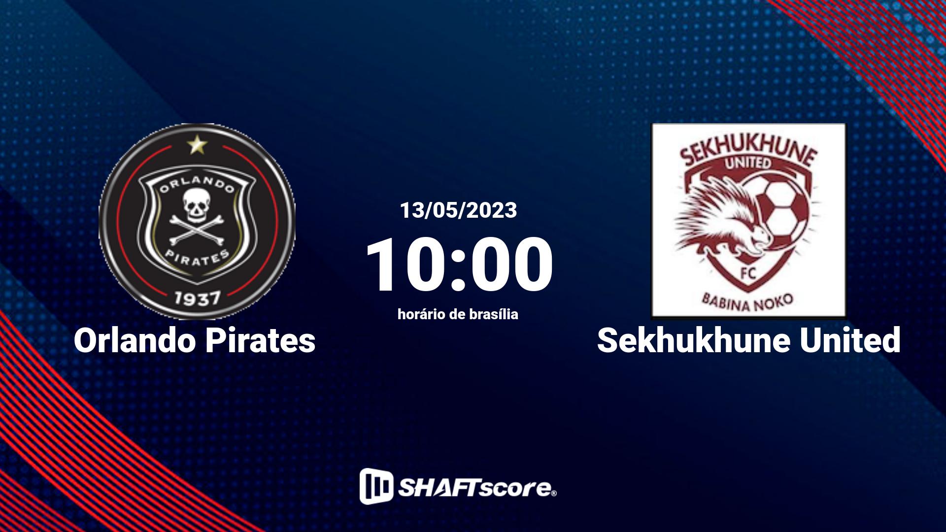 Estatísticas do jogo Orlando Pirates vs Sekhukhune United 13.05 10:00